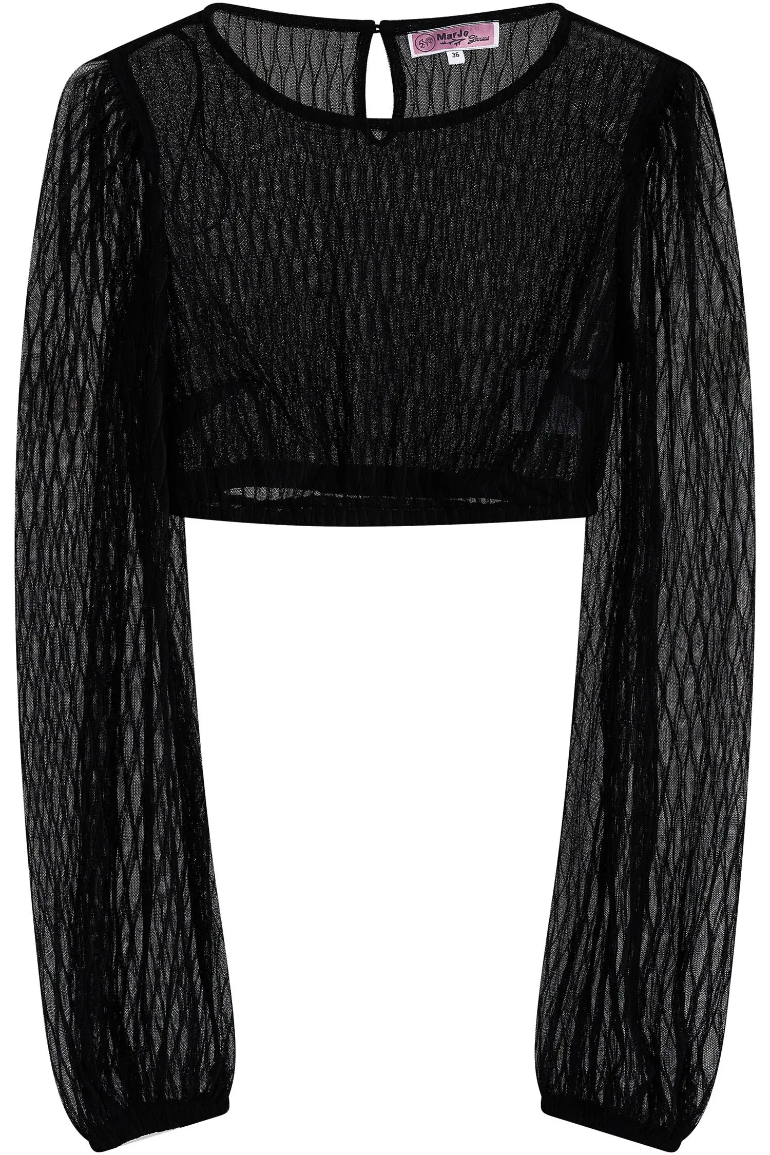 Schwarze Dirndlbluse Böhen von MarJo