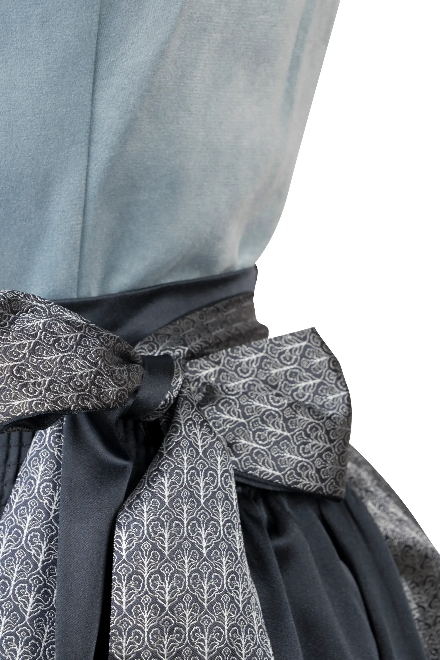 3063-1096-bl6-24-08-2205405 Dirndl Dena Blau Detail Mieder