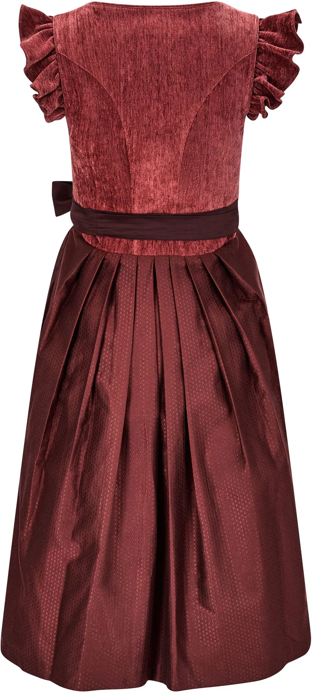 Dirndl Hochwinkel von MarJo in Kastanienrot Kastanienrotes Dirndl Hochwinkel von MarJo