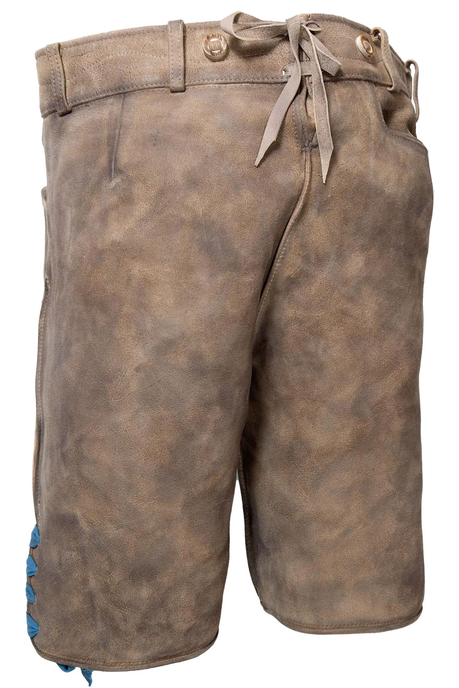 lederhose-koenig-luitpold-grau-1613-1041-6bu-20-03f-8494-e Herren Lederhose Luitpold mit Druck und Stick in grau hinten