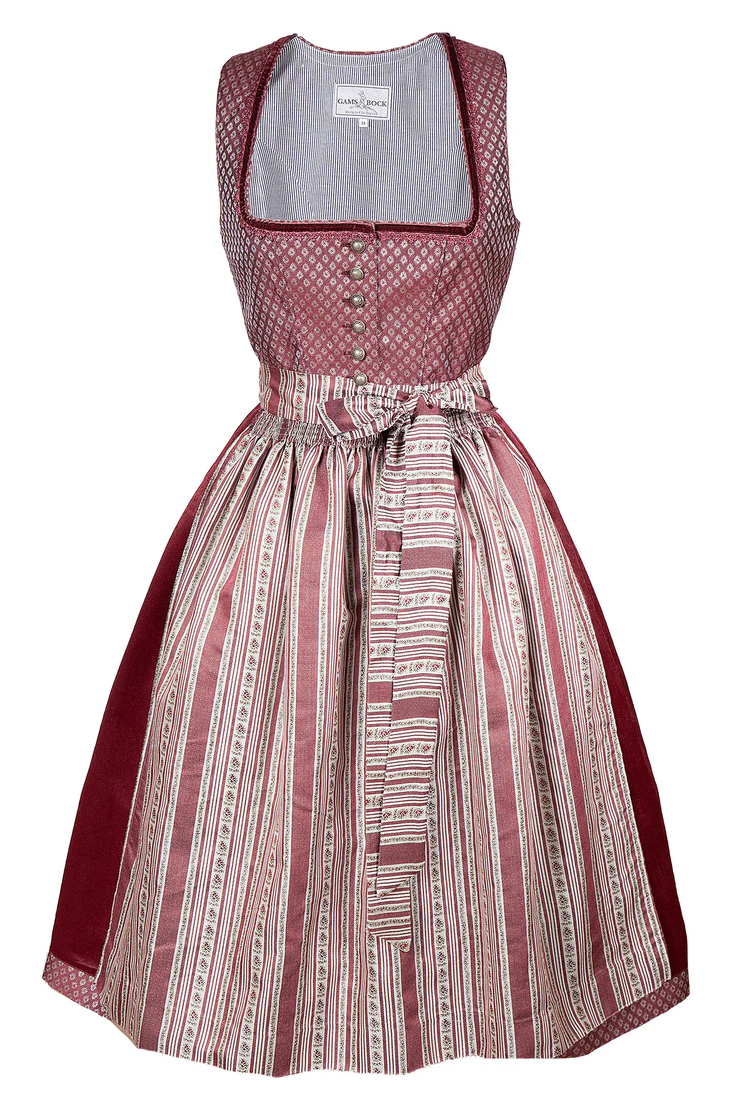 Dirndl in rot besonderer Schürze