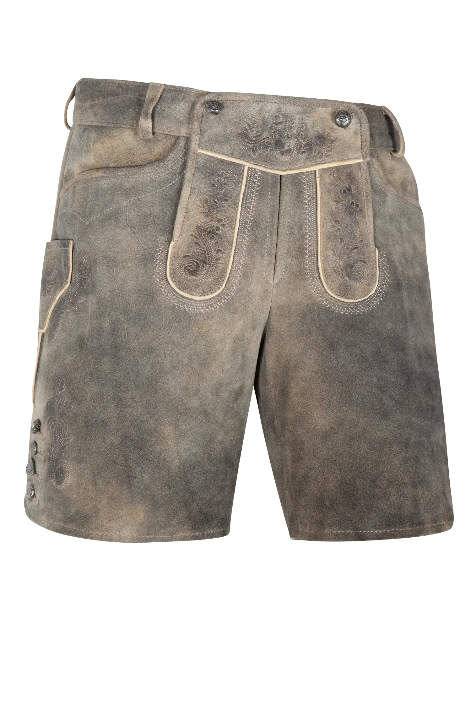 Lederhose Beka von Spieth & Wensky in Grau Kurze Lederhose Beka in braun