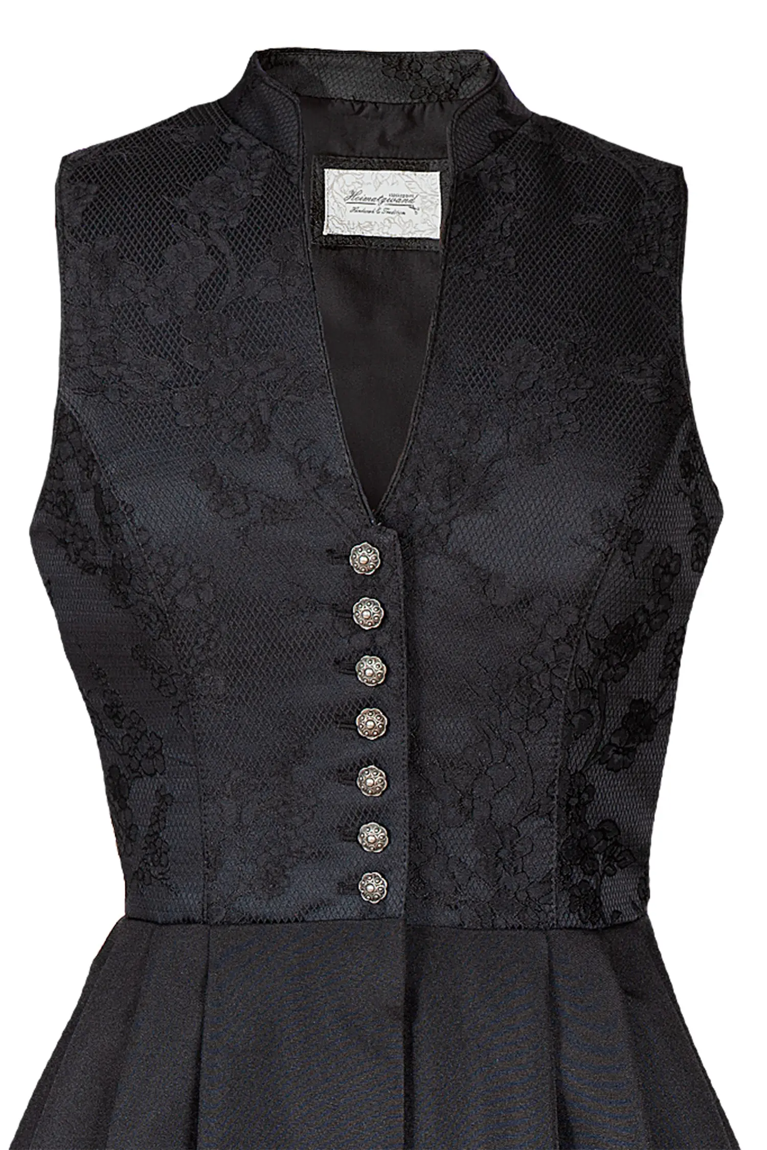 Dirndl Lauryin hochgeschlossen in schwarz