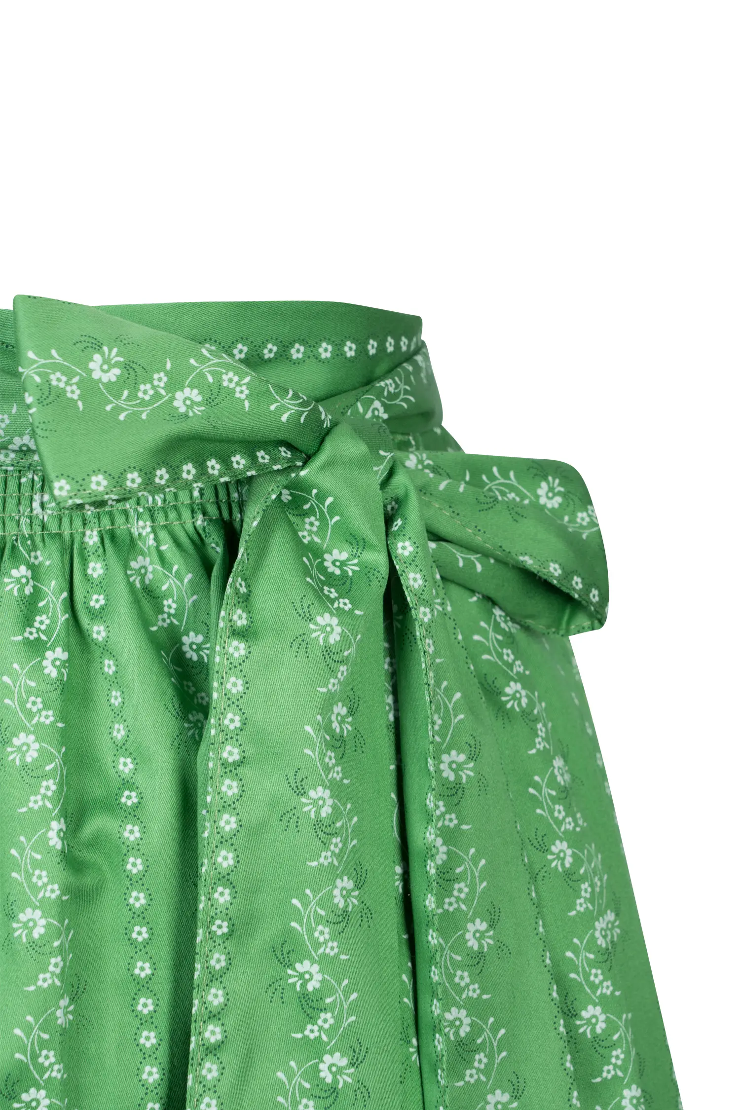 Dirndlschürze in grasgrün 70 cm - Detail
