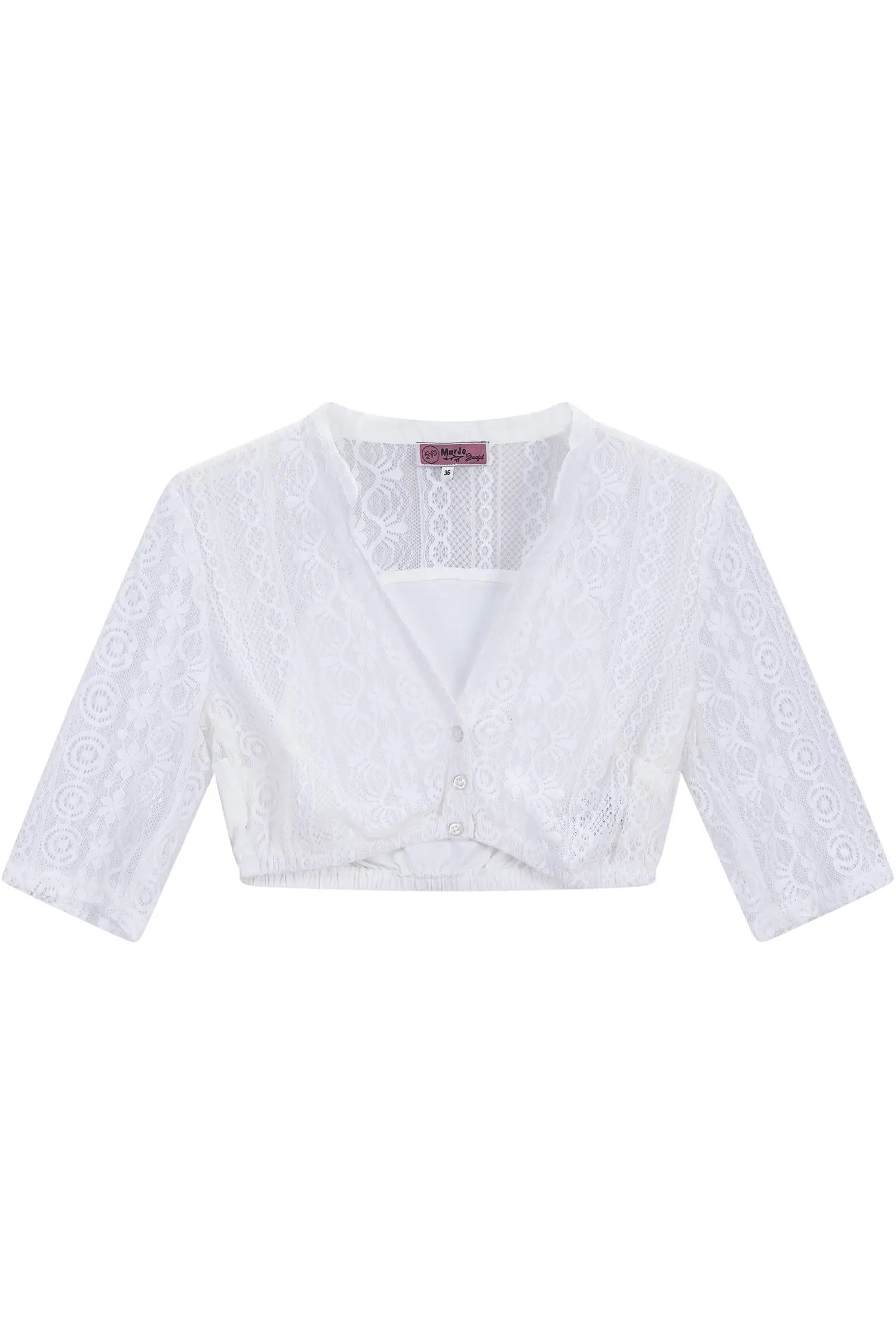 Ginger-Linda Dirndlbluse Weiß von MarJo