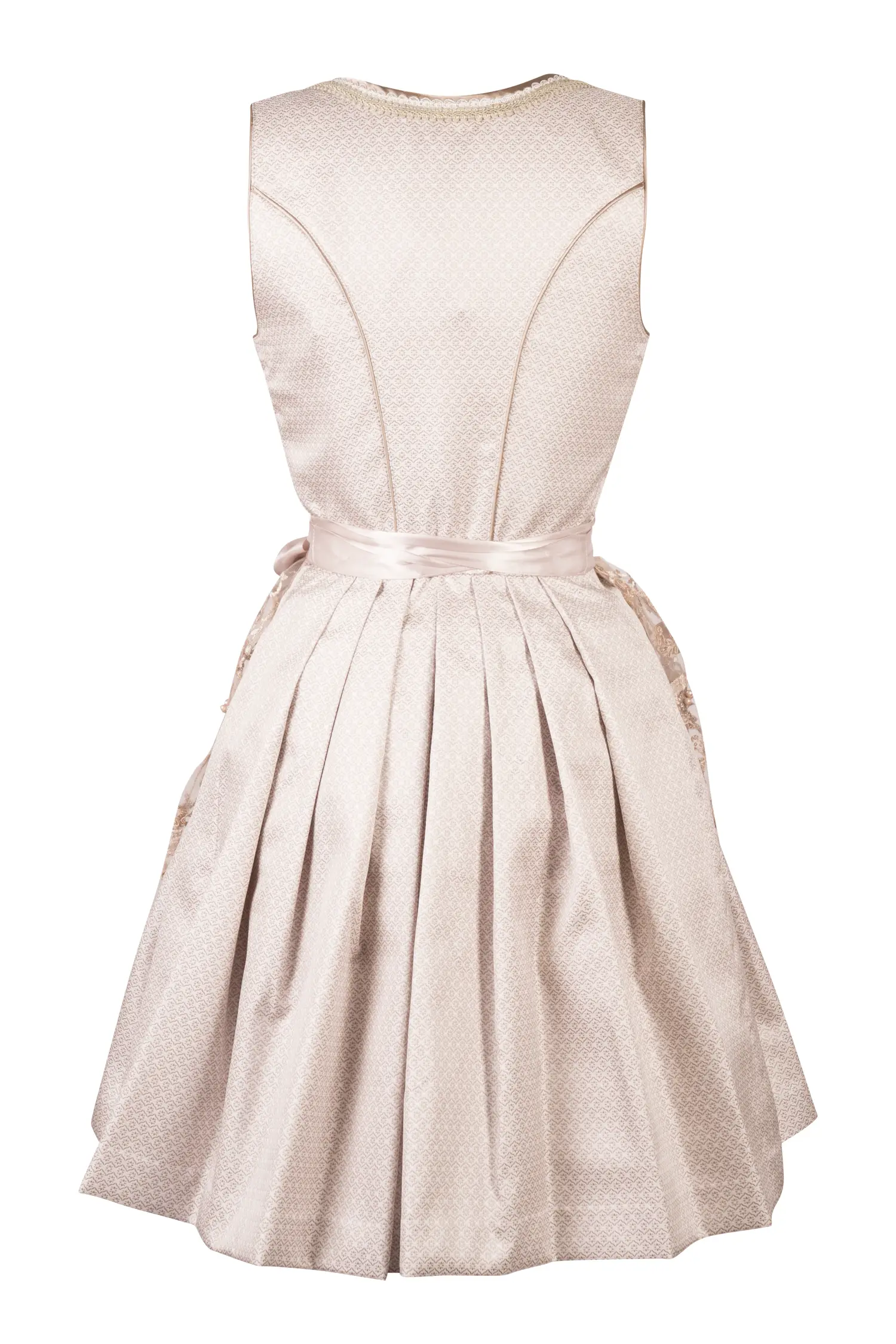 3057-1371-be4-24-05-2704940 Dirndl Freda in Champagner Farben Rückansicht
