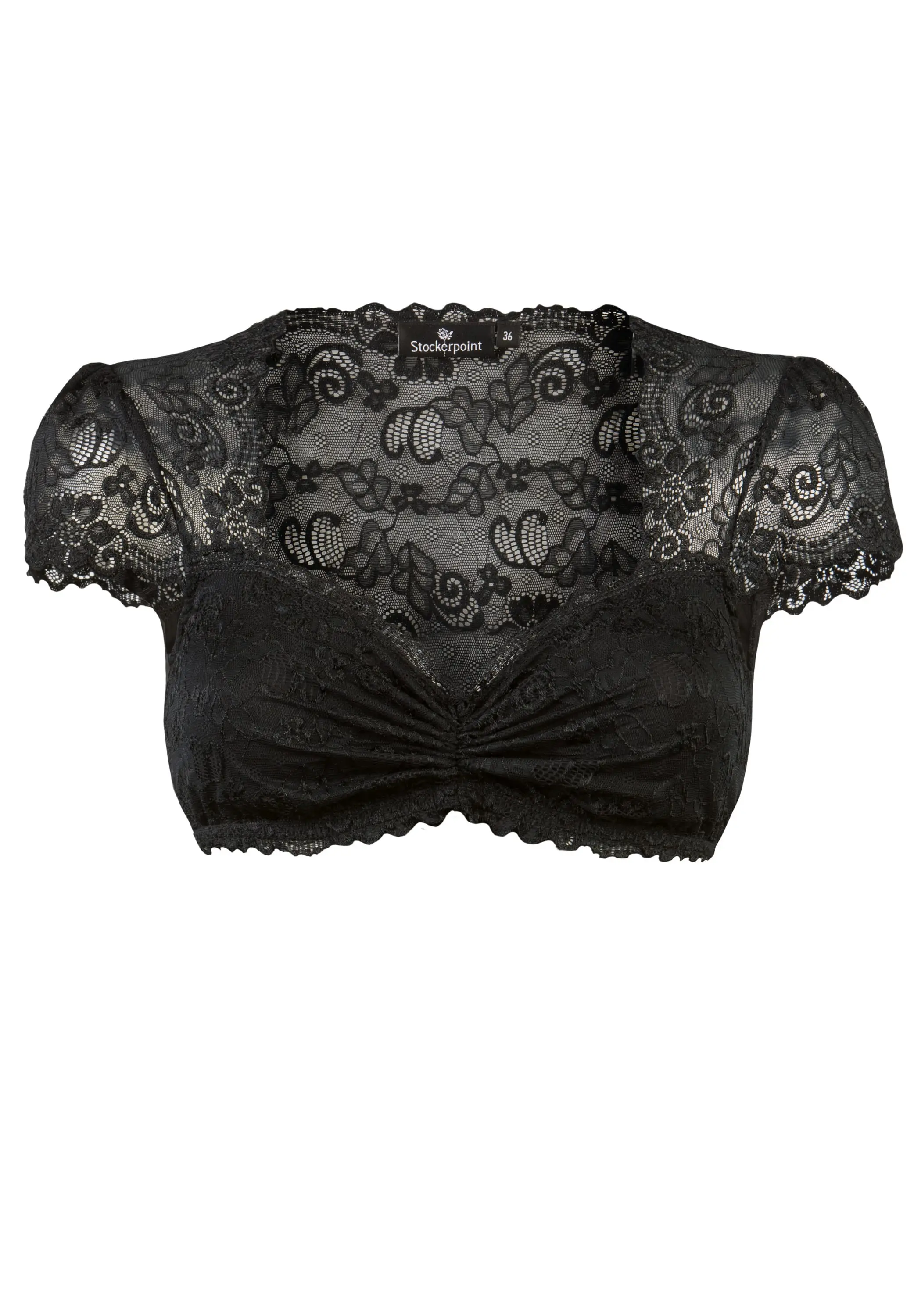 spitzenbluse schwarz stockerpoint