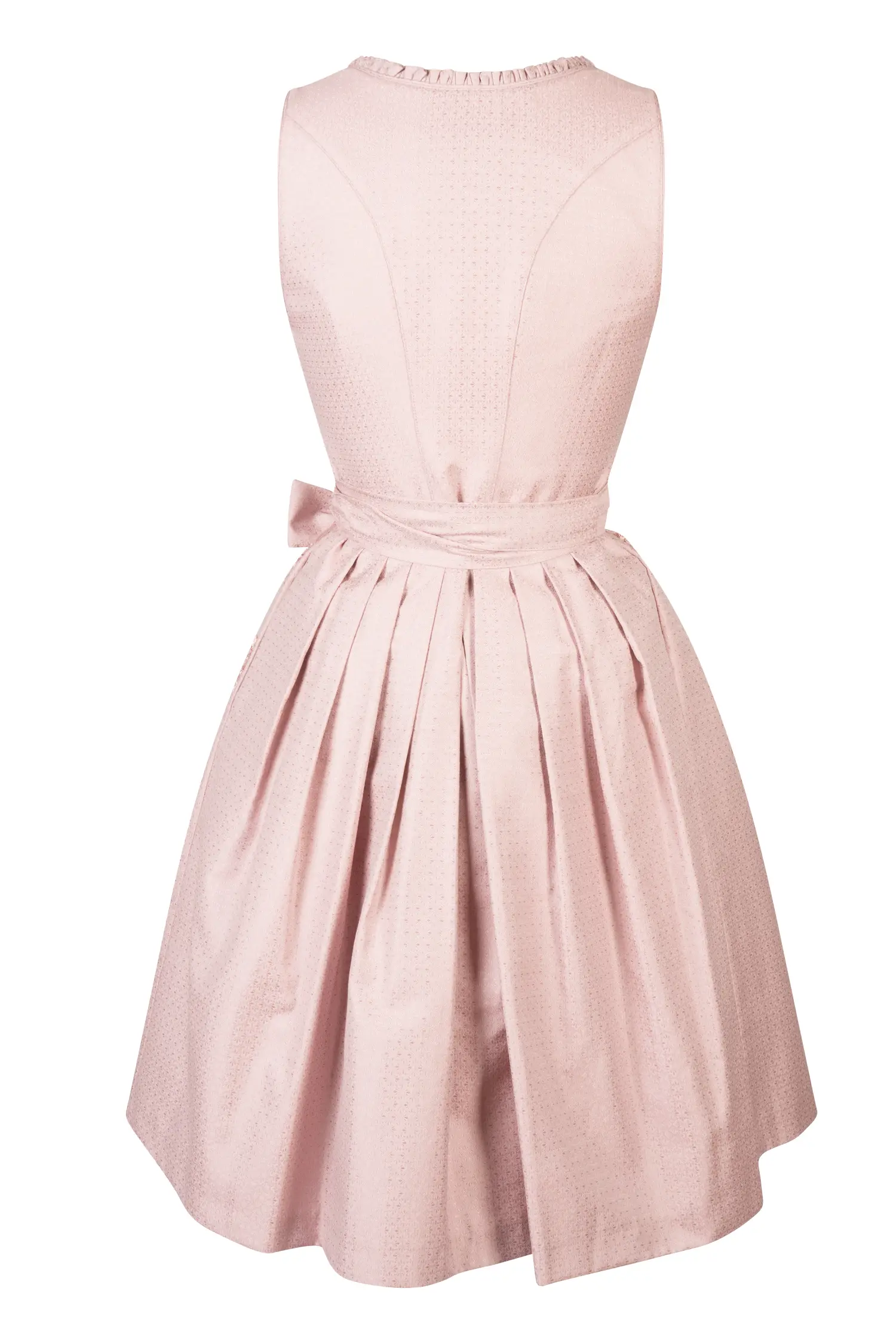 Trendiges Dirndl Dana in Rosa und Glitzerschürze Rückansicht