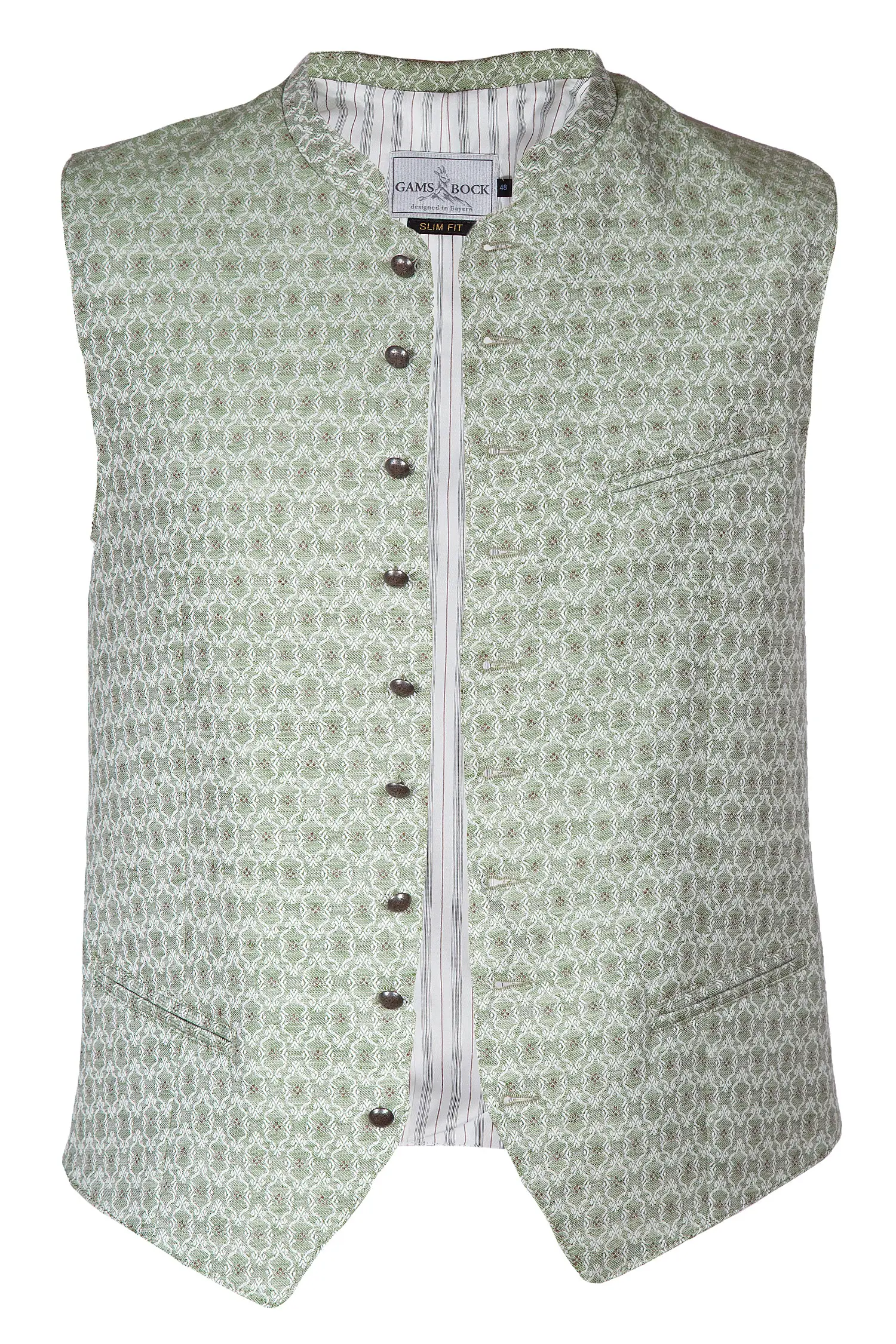 Trachtenweste Bert in hellem grün