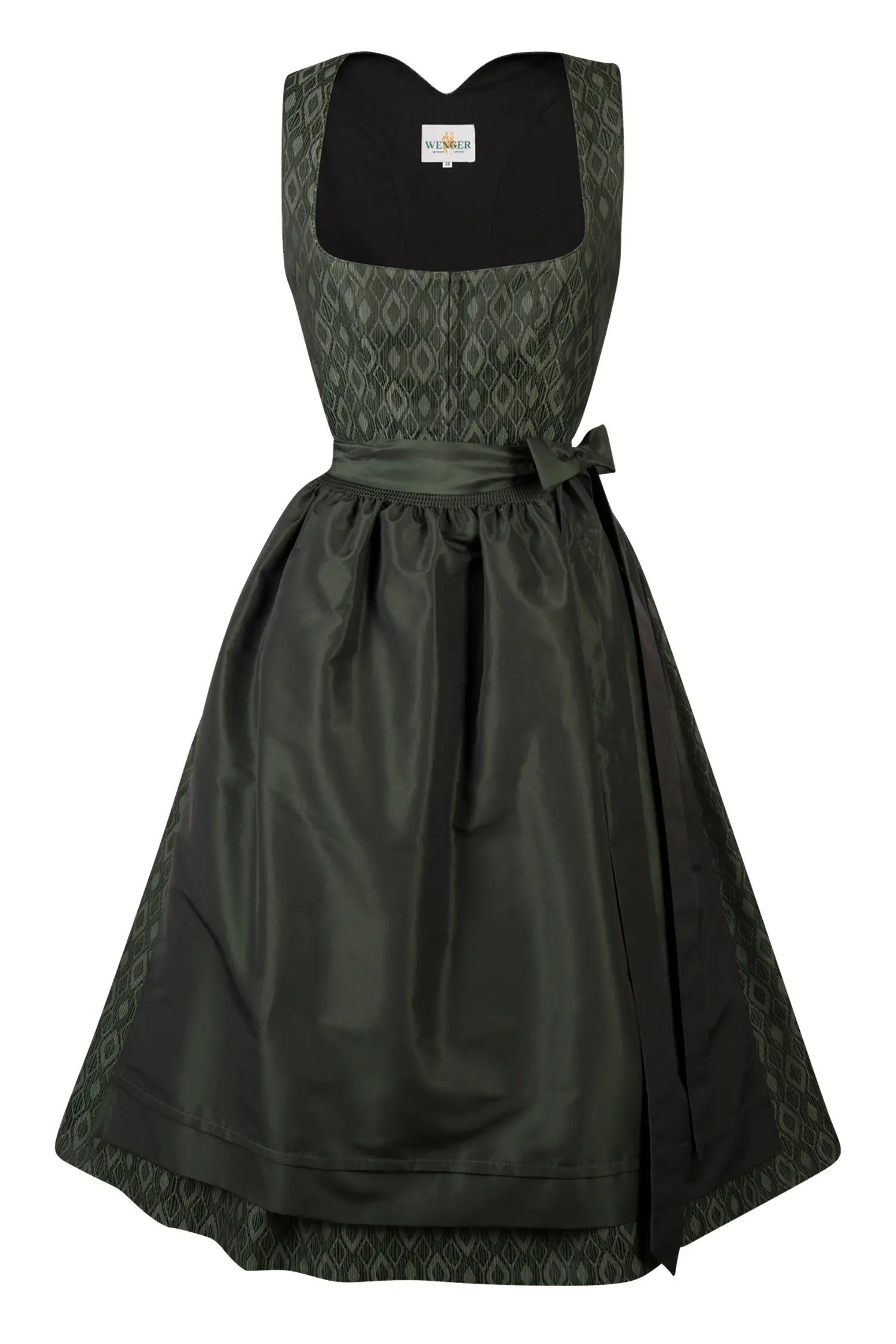 Dirndl Violetta in Moosgrün