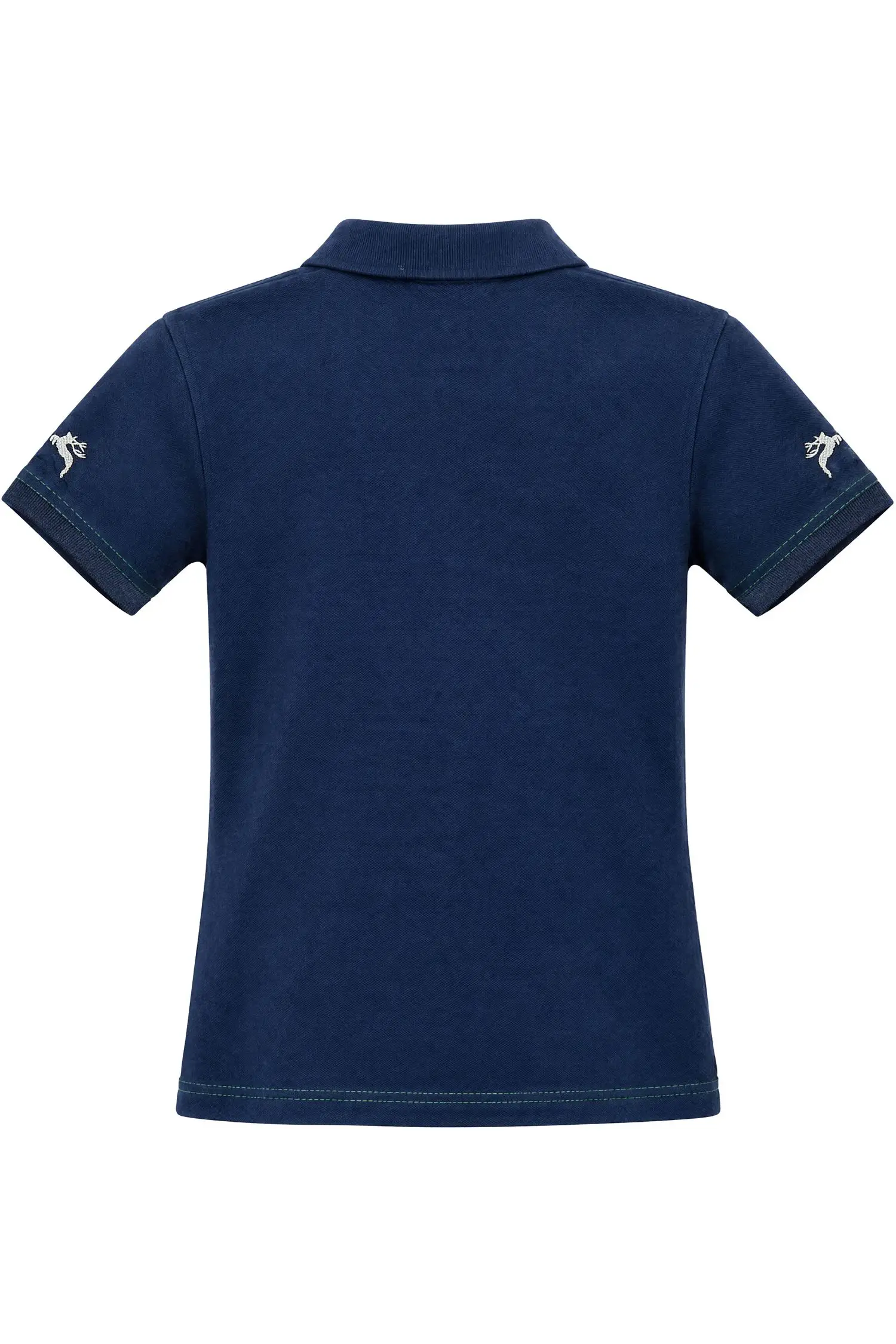 Kinder Poloshirt von Isar-Trachten in Blau