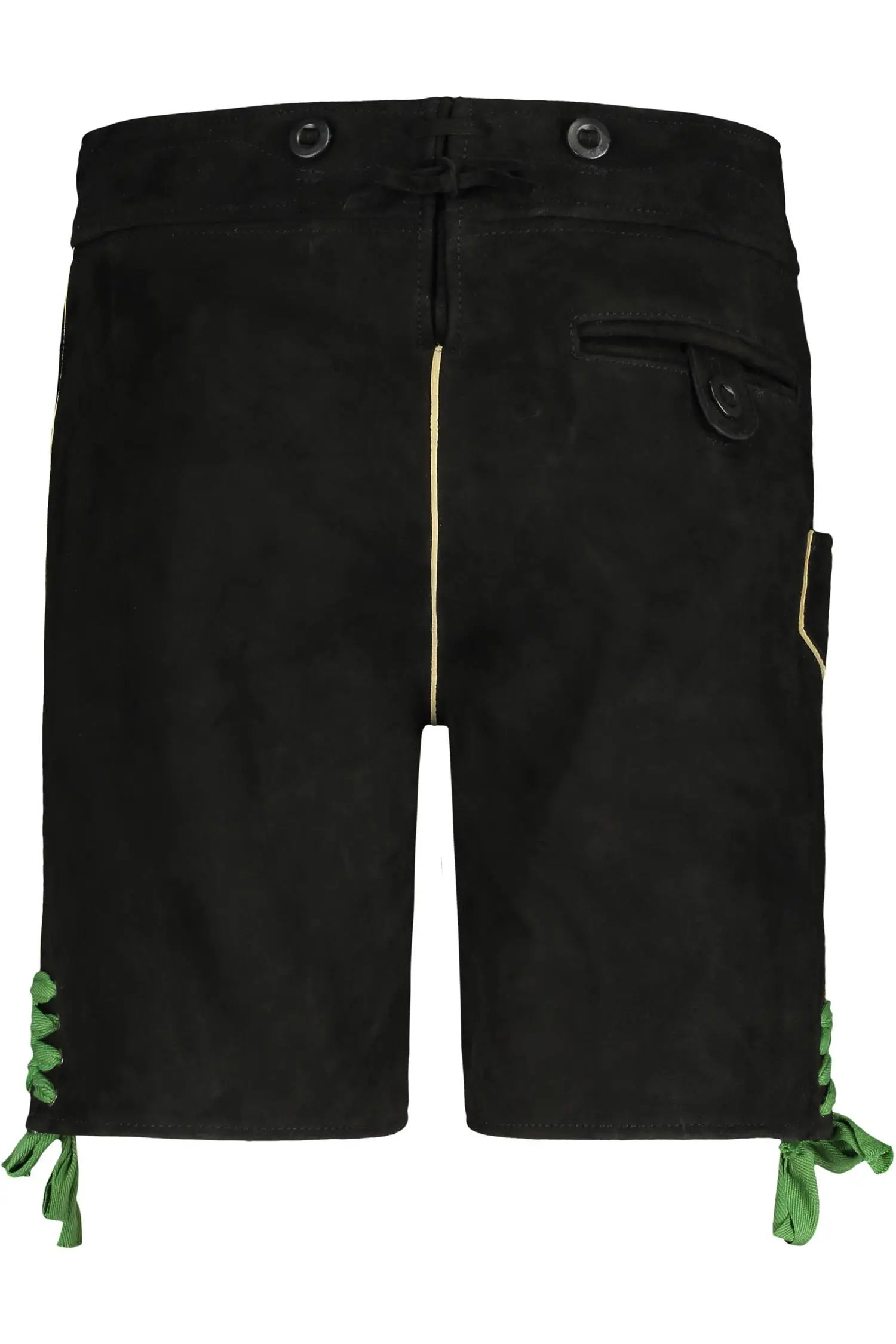 Lederhose Allgäu von Gweih & Silk in Schwarz