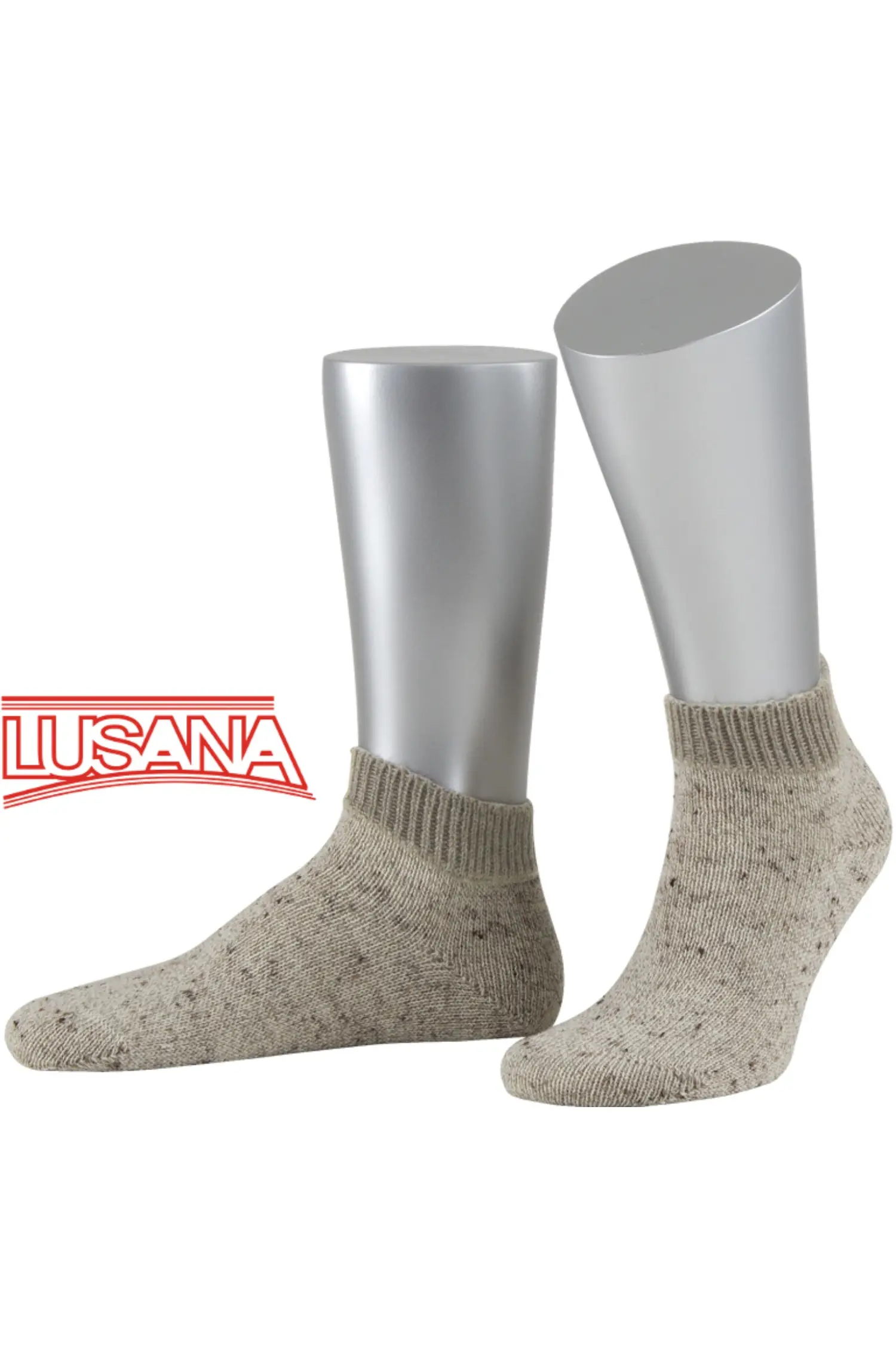 Lusana Sneaker Socken in Beige