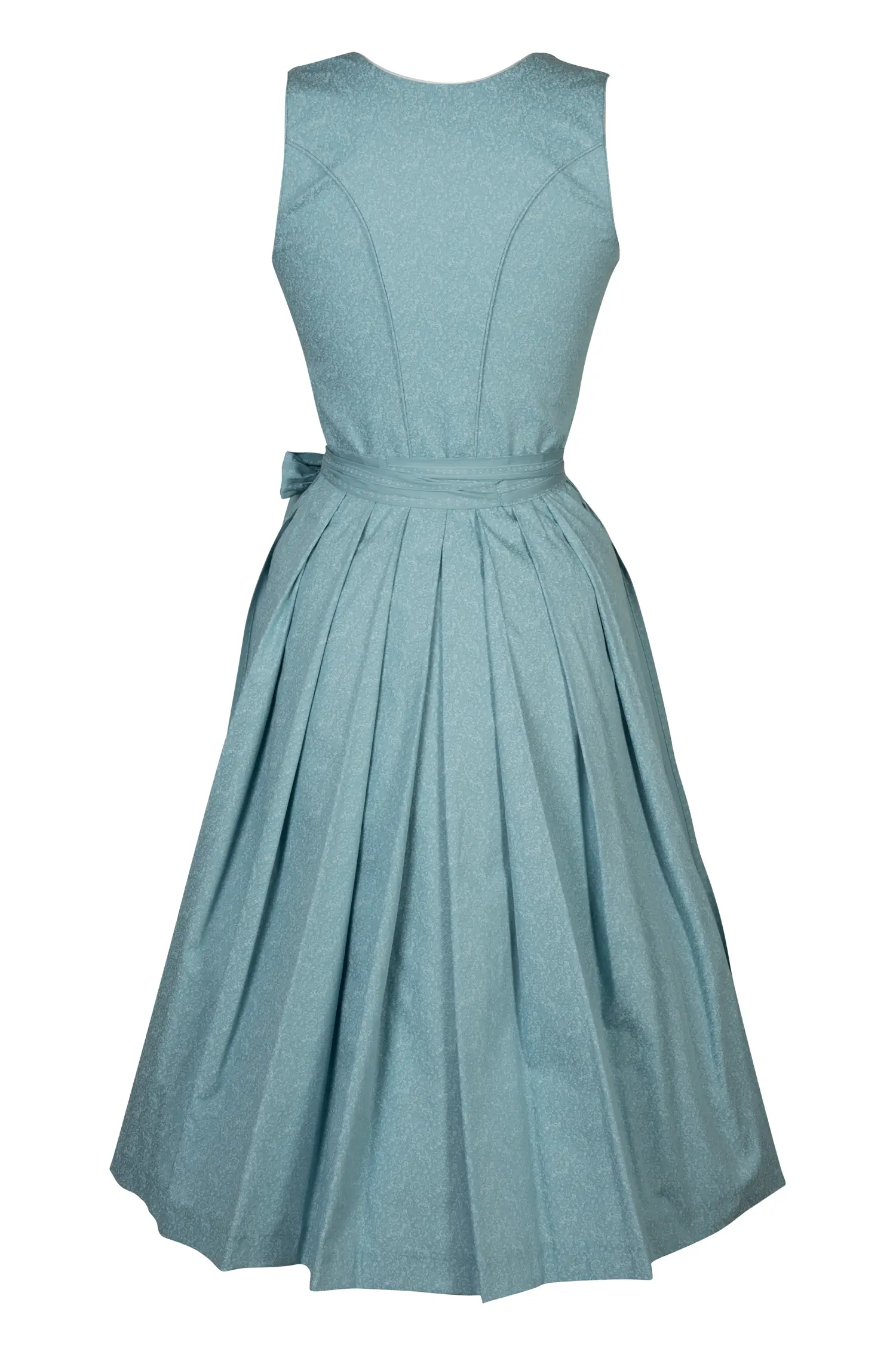 Dirndl Ida in hellem türkisblau - Rückansicht