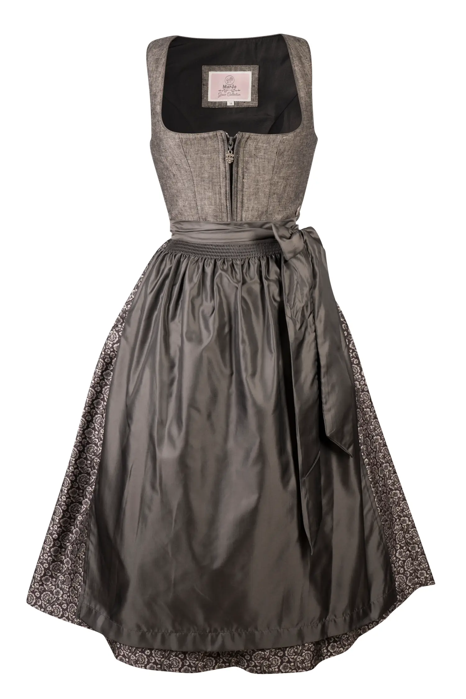 Dirndl Gusta in Dunkelgrau