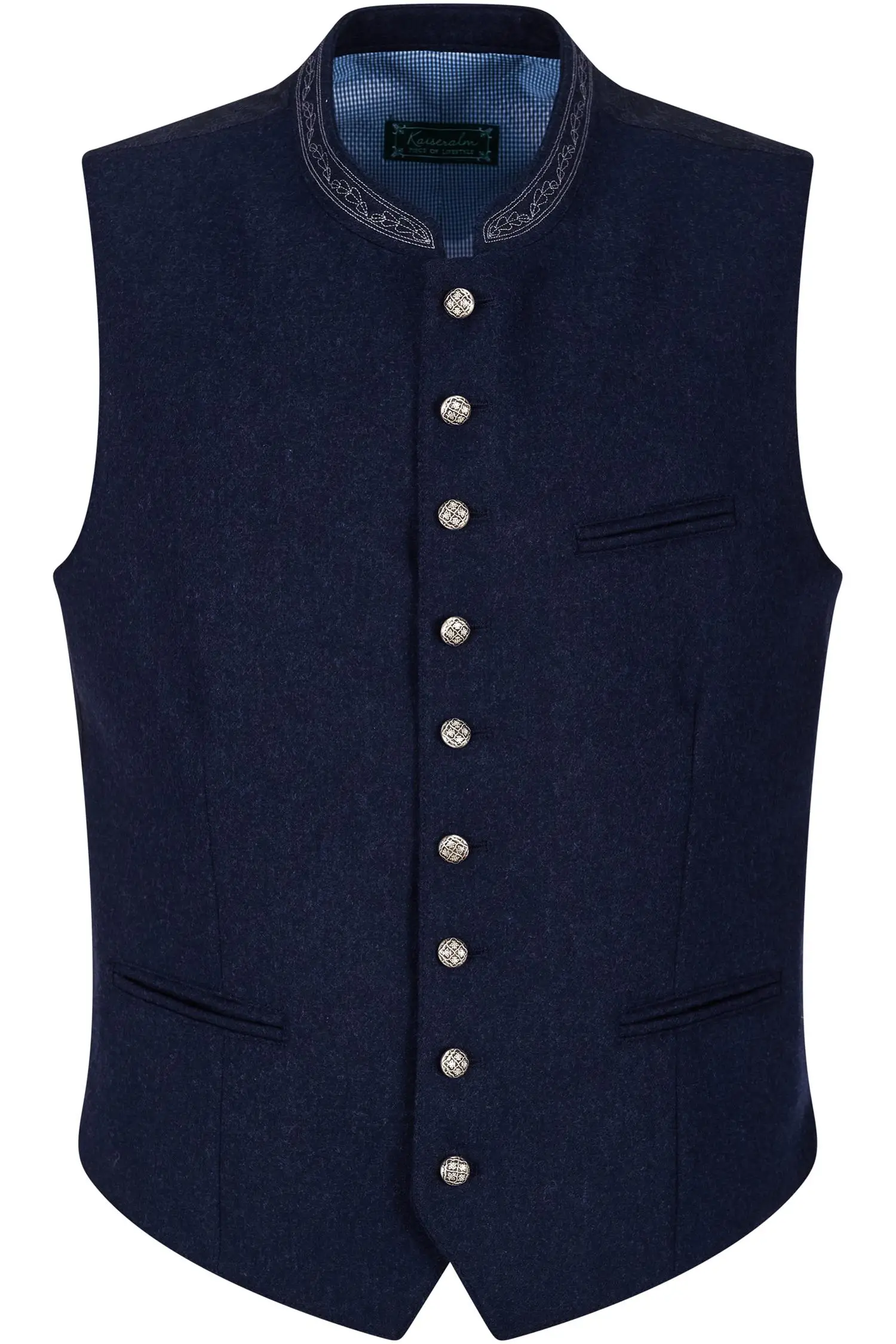 Trachtenweste Weitnau von Kaiseralm in Dunkelblau Kaiseralm Weste Weitnau in Dunkelblau