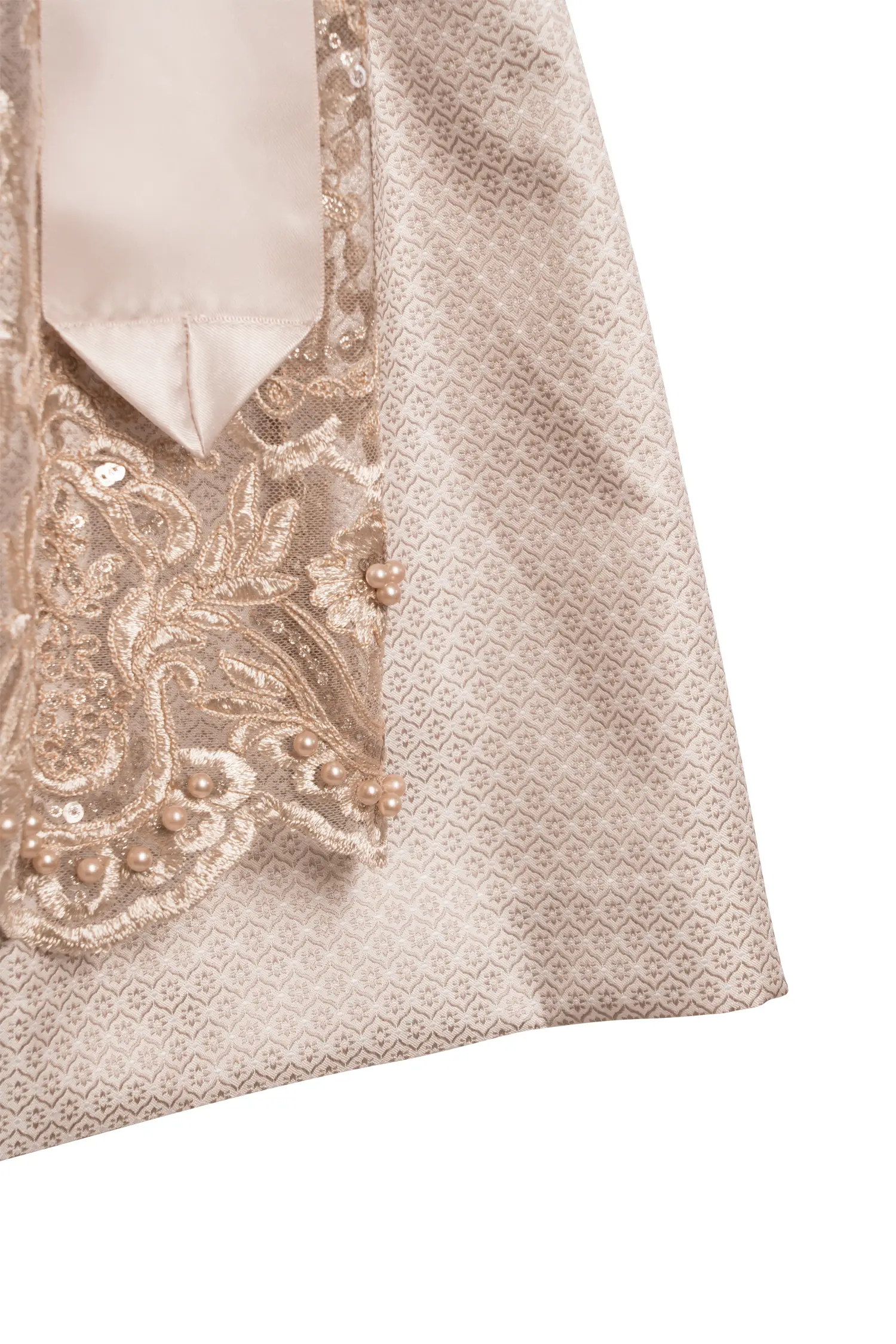 3057-1371-be4-24-05-2704939 Dirndl Freda in Champagner Farben Detail Rock