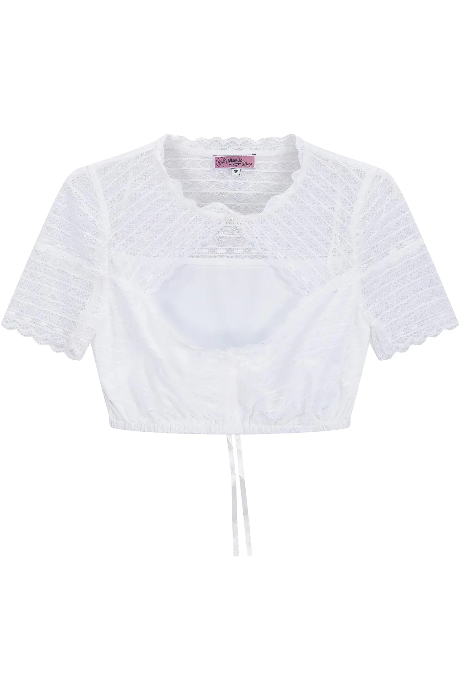 Dirndlbluse Altdorf von MarJo in Weiß
