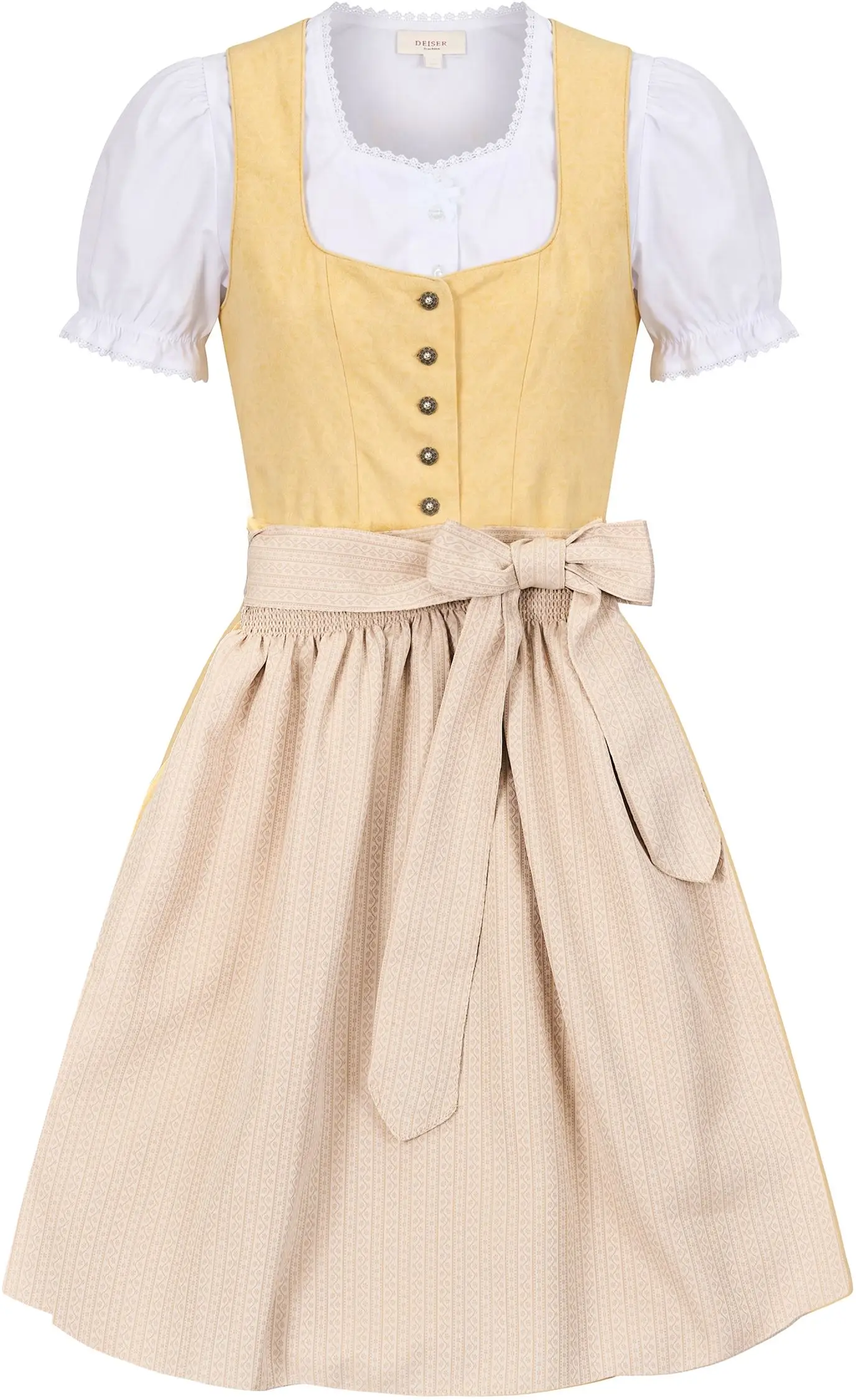 Kinderdirndl von Deiser in Gelb
