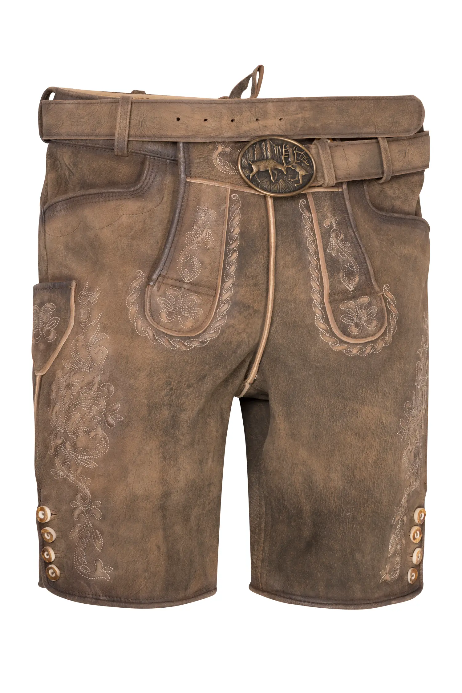 Lederhose Oskar in Braun