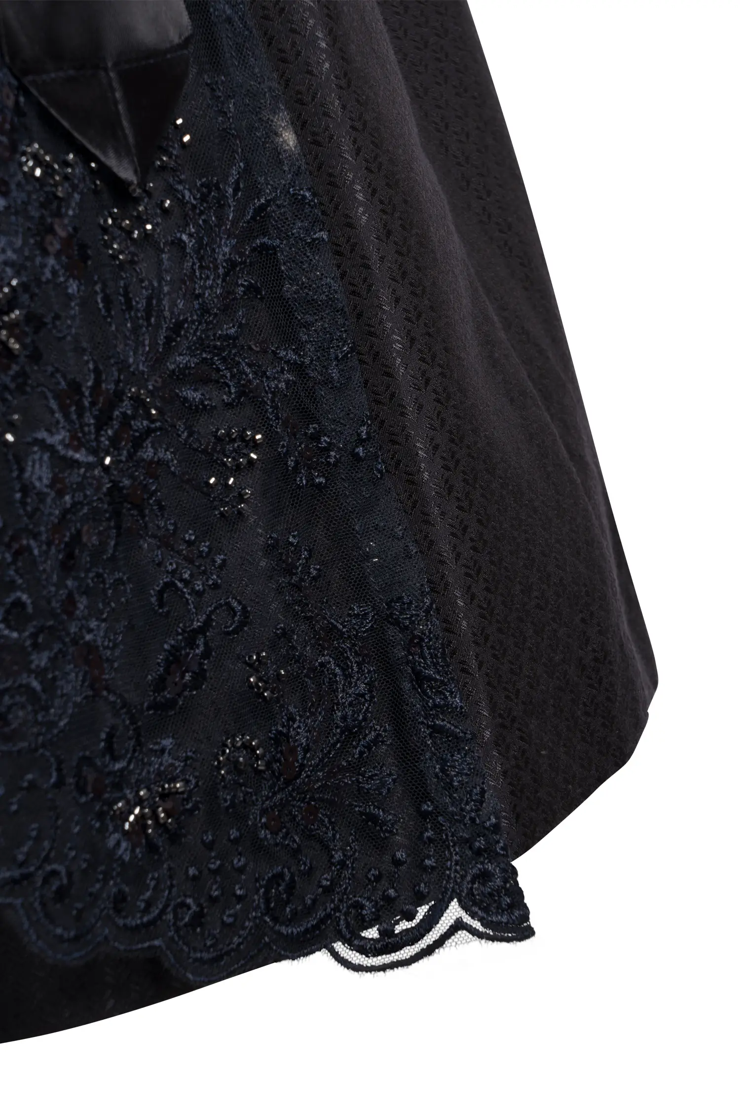 Dirndl Thiersheim in Dunkelblau Detail Rock