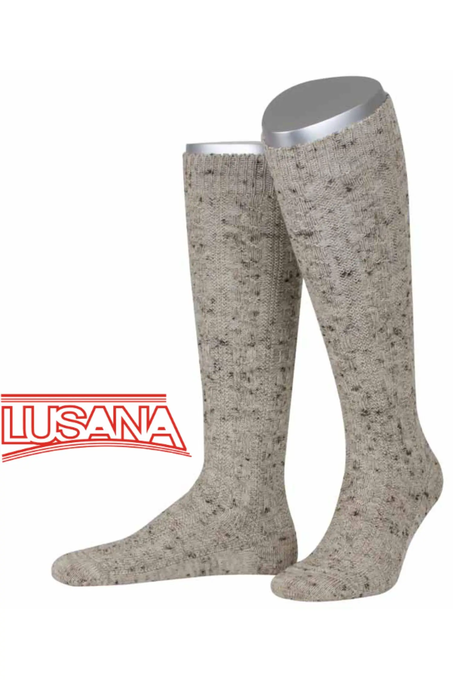 Trachtenkniestrümpfe Lusana in Beige 