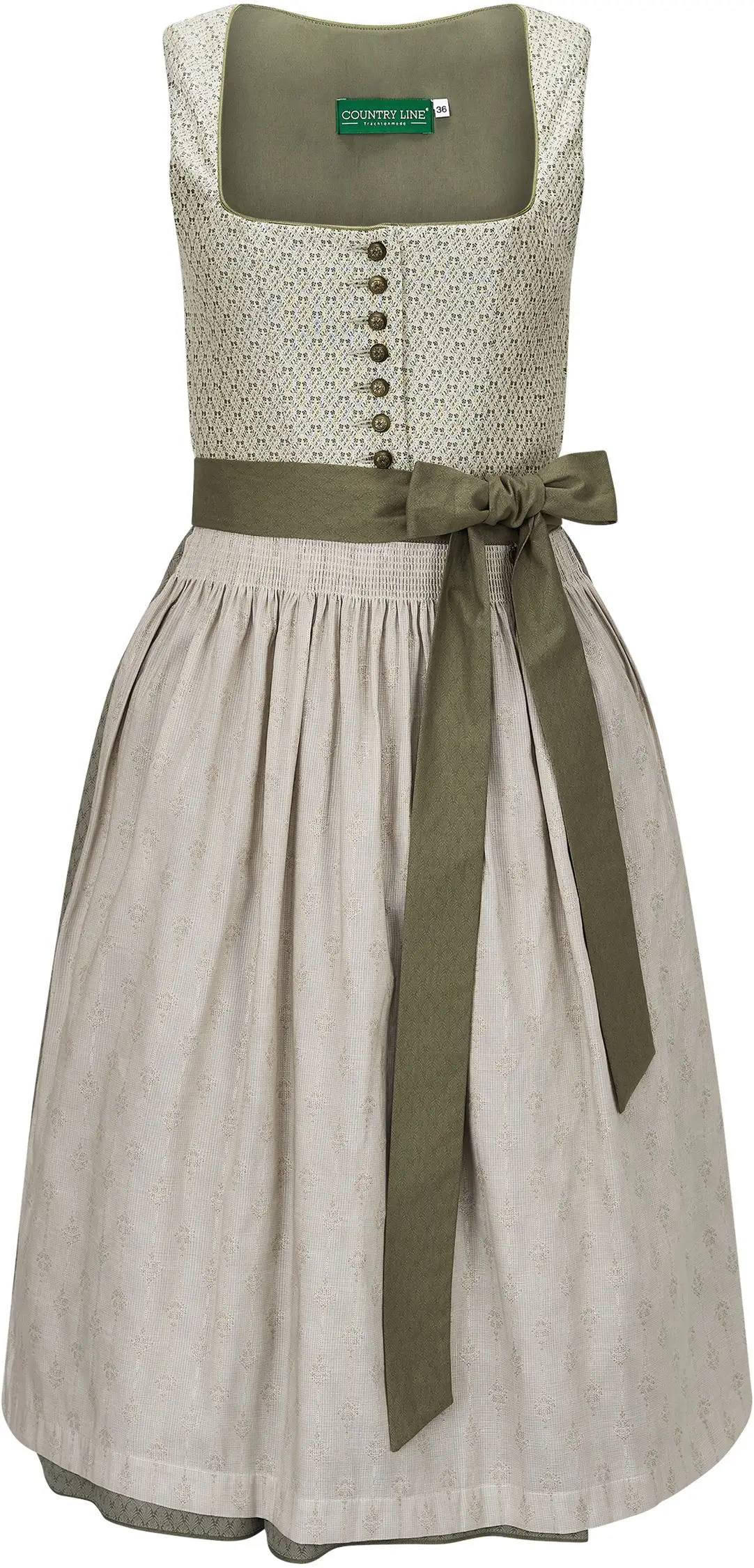 Dirndl von Country Line in Grüntönen Country Line Dirndl in Grüntönen