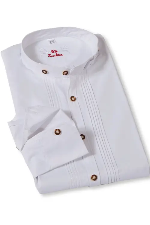 1511-1050-ws3-16-06d-9416-a Trachtenhemd Herren in weiß mit Stehkragen von Orbis