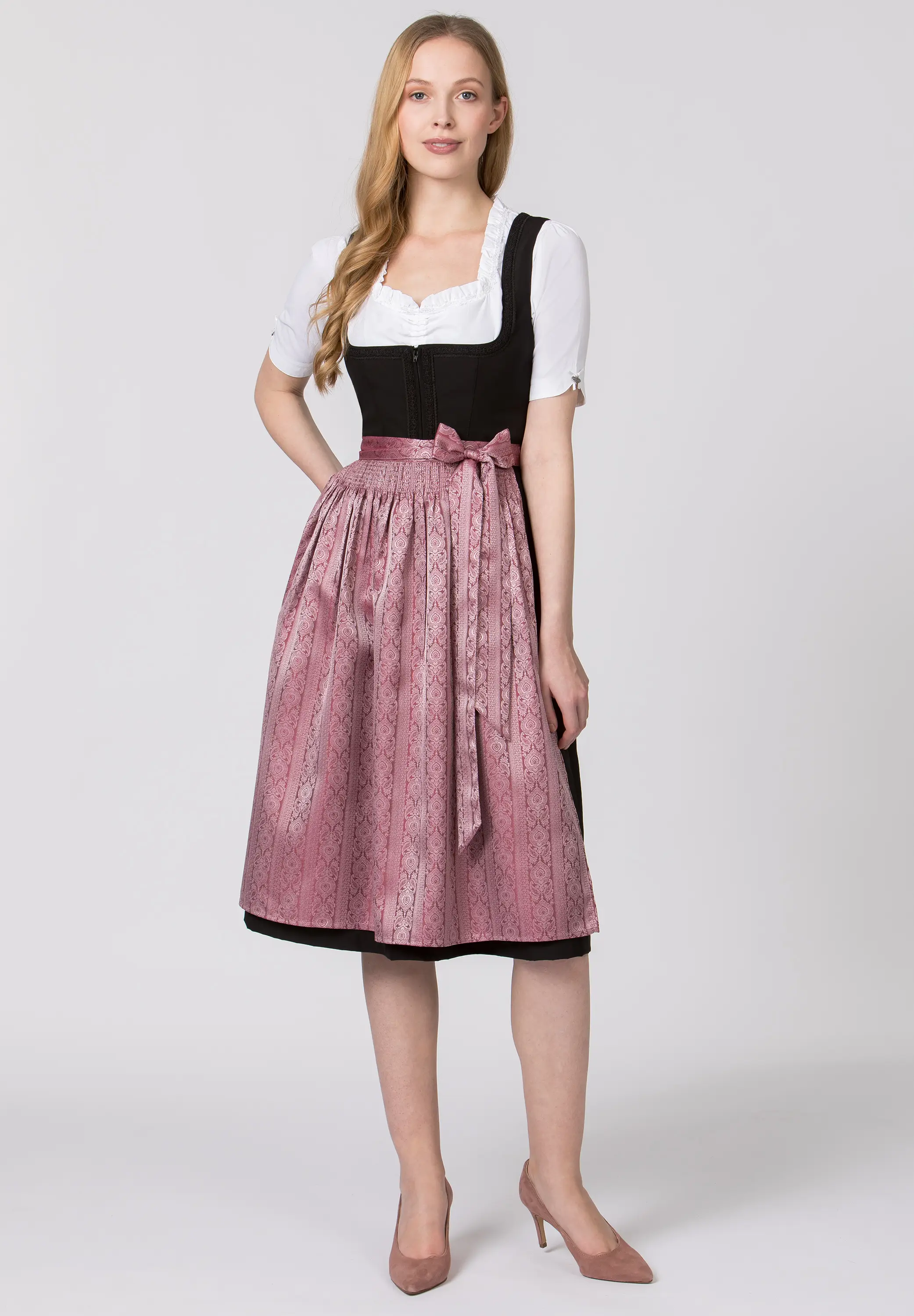 Dirndlschürze Corinna von Stockerpoint in Rose Rosa Dirndlschürze