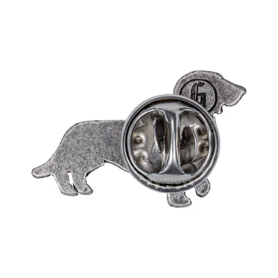 Dackel Pin in Silber von Gaudiknopf