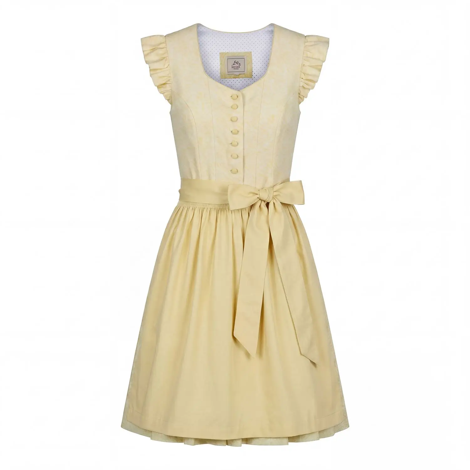 Kinderdirndl von Deiser in Gelb Gelbes Kinderdirndl von Deiser Trachten