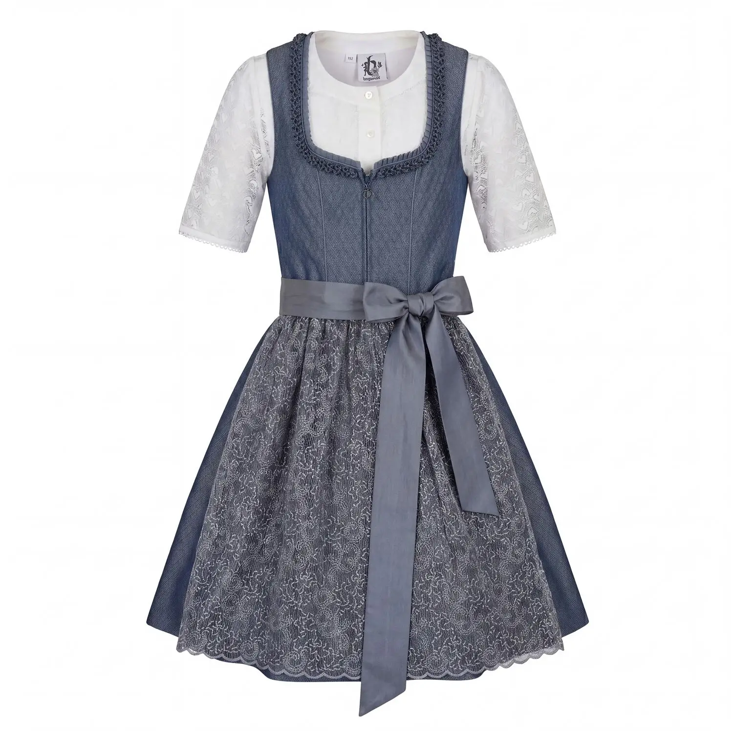 Kinderdirndl von Bergweiss in Hellblau Bergweiss Kinderdirndl in Hellblau