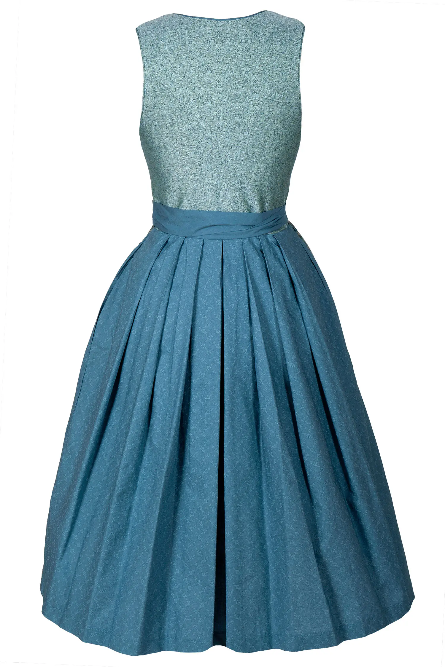 Sissy ey! Dirndl in grünblau - Rückansicht