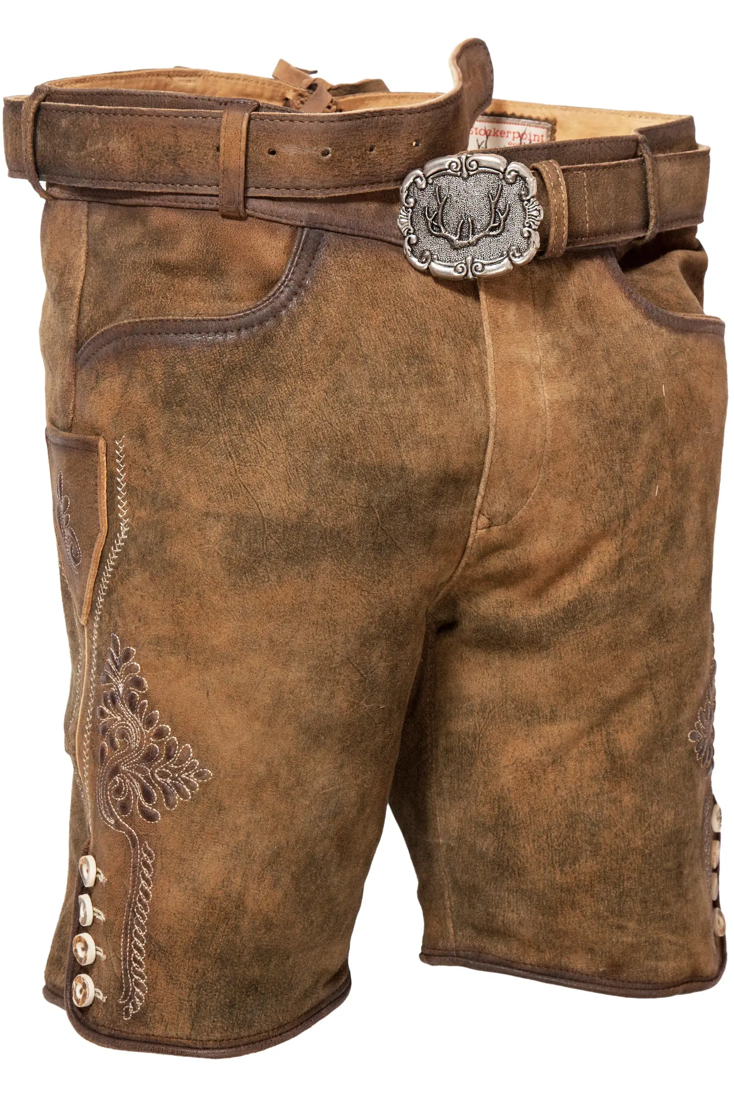 lederhose-mit-reissverschluss-braun-1617-0006-3na-20-03f-8479-a Kurze Lederhose Tracht Corbi in havanna