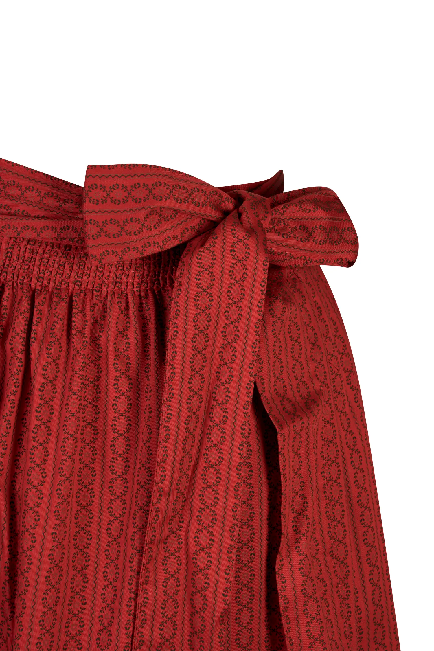 Dirndlschürze in rot 70 cm - Detail