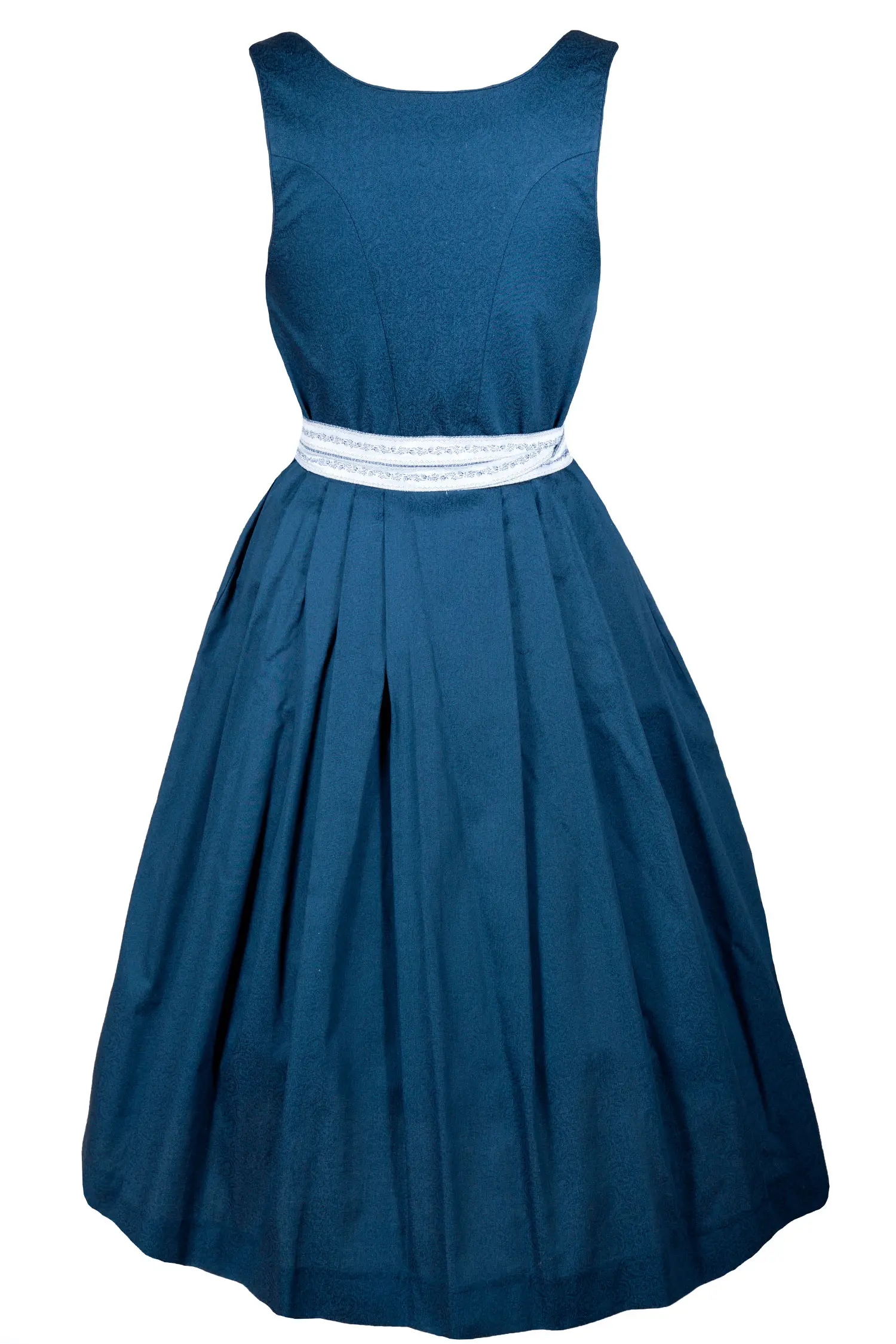 Dirndl "Rafaela" in dunkelblau - Rückansicht