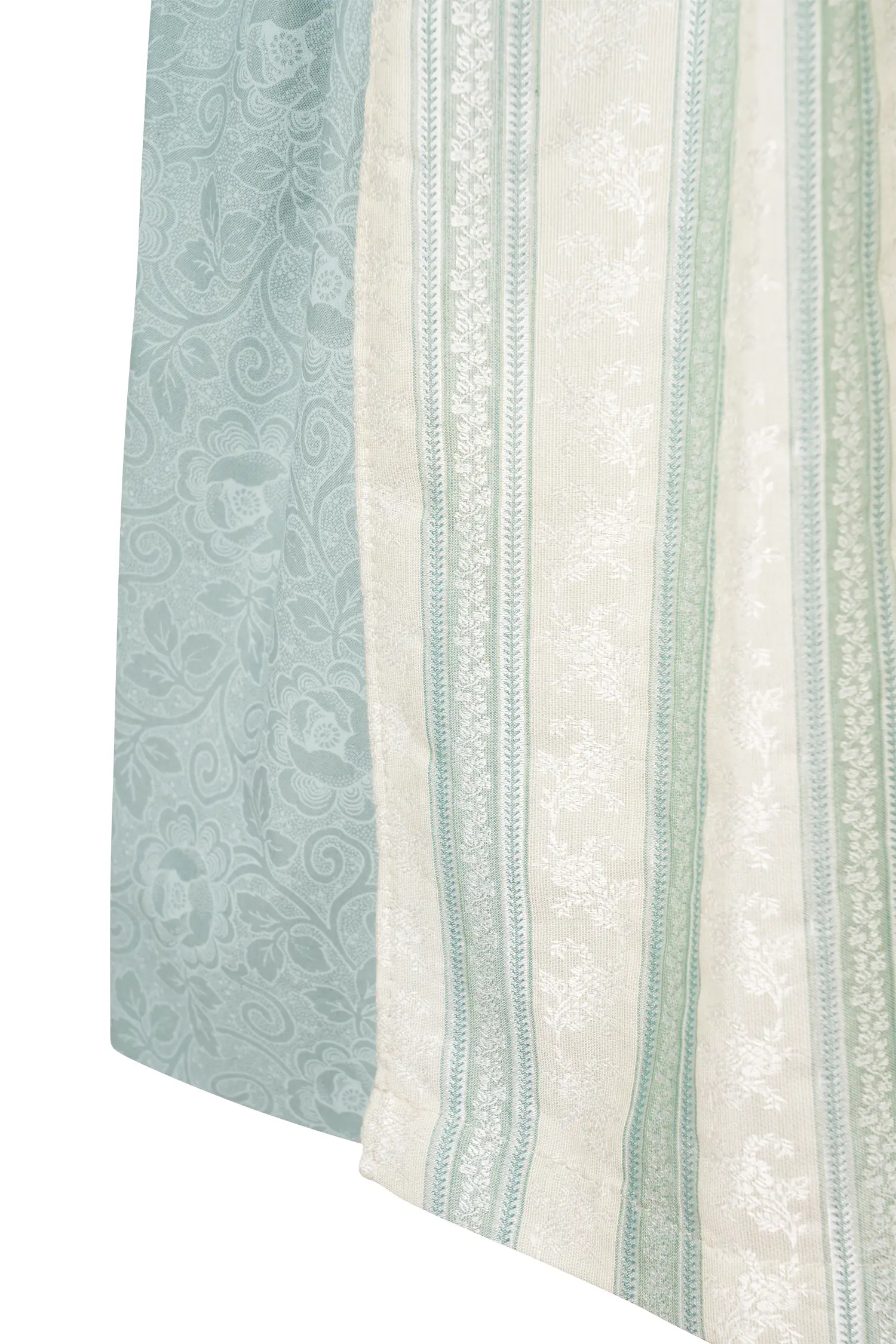 3 tlg. Kinderdirndl Rosalie mint mit Shirt und Schürze - Detail Rock