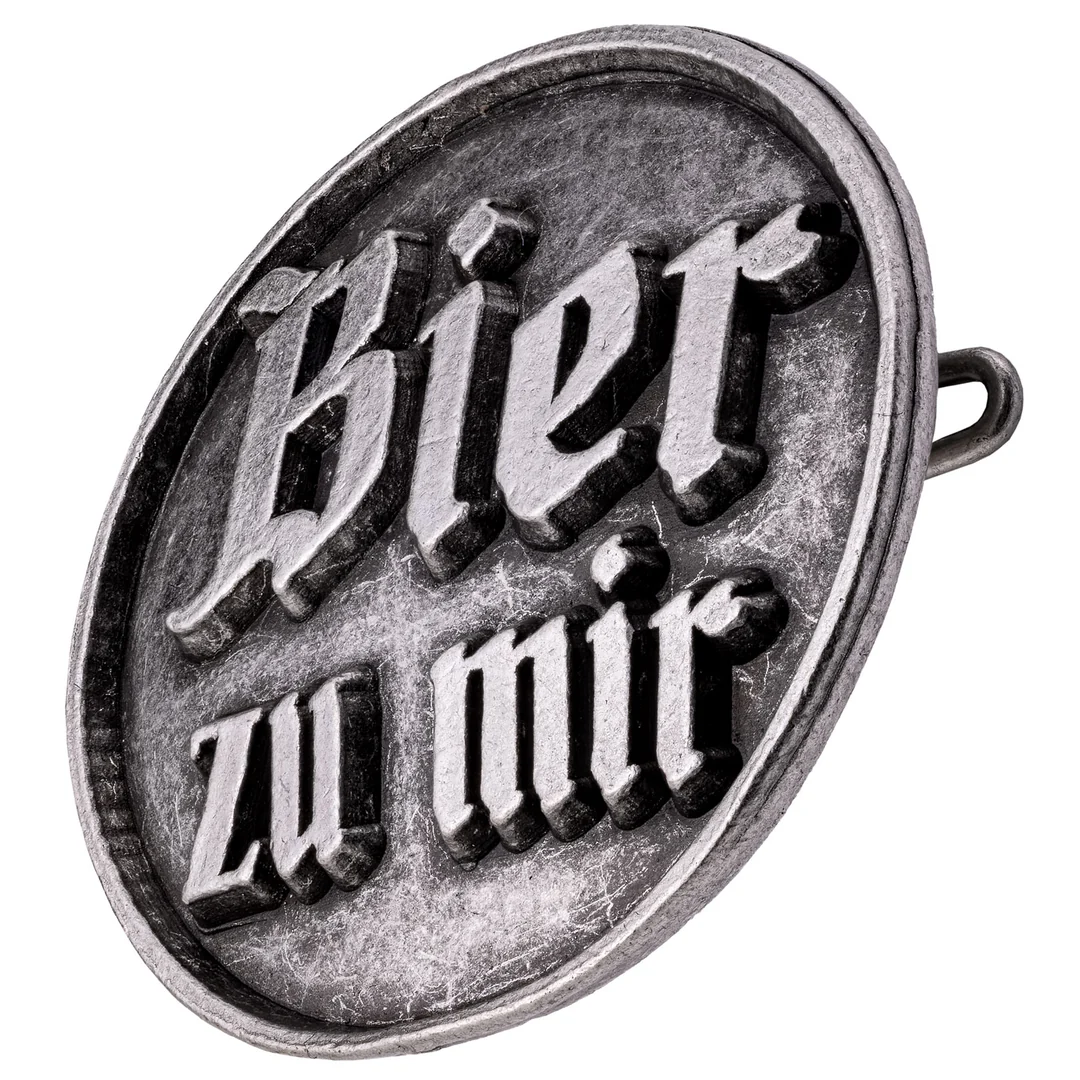 Anstecker Bier zu mir von Gaudiknopf