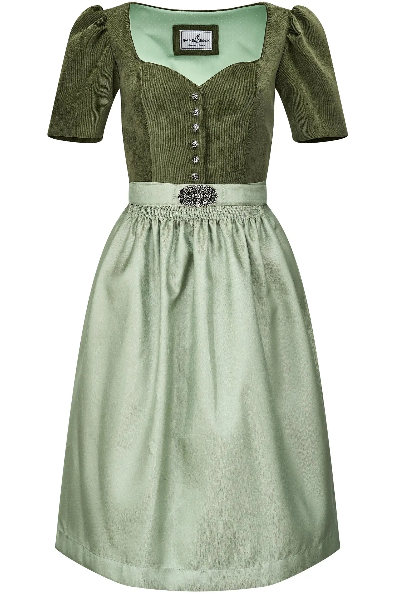 Dirndl Eva in Grün - Gamsbock