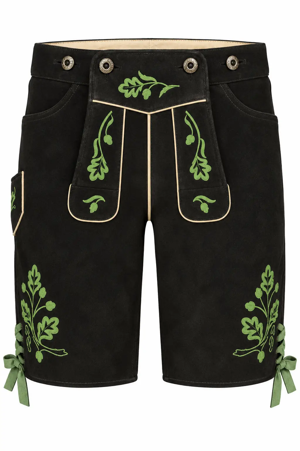 Schwarze Lederhose Allgäu von Gweih & Silk