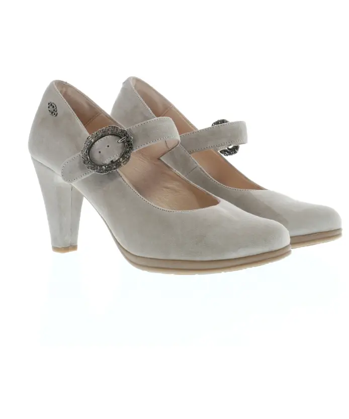 Trachten Pumps Sarah von Xaver Luis in Grau Damentrachtenschuhe Xaver Luis