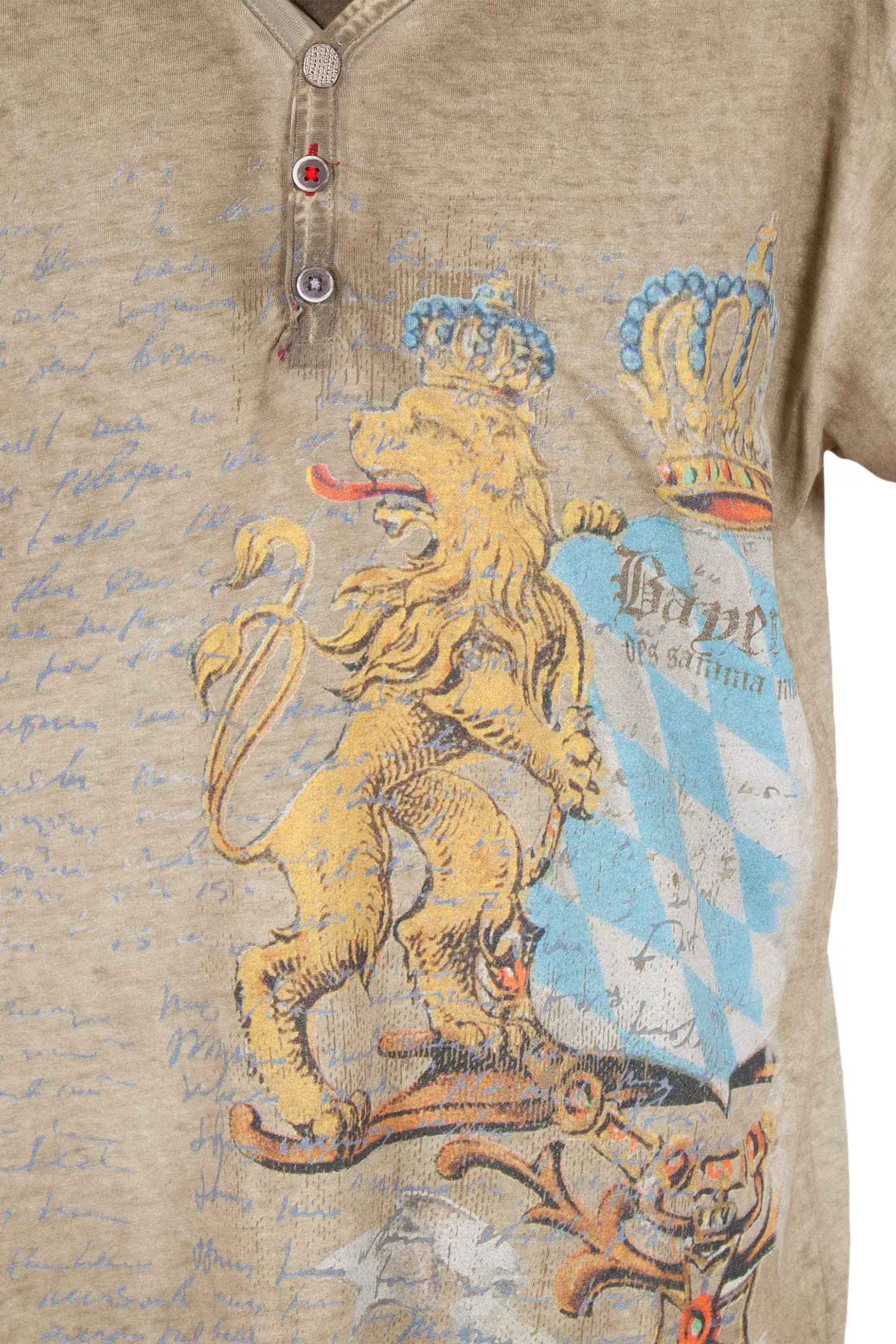 herren-trachteb-shirt-beige-1560-1116-be5-20-05b-9111-b Herren Trachten T-Shirt in beige mit Bayern Löwe Detail