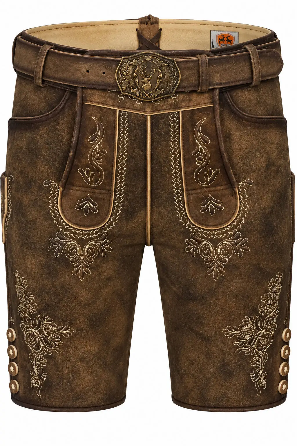 Lederhose Ermann von Maddox in Braun Braune Lederhose Ermann von Maddox