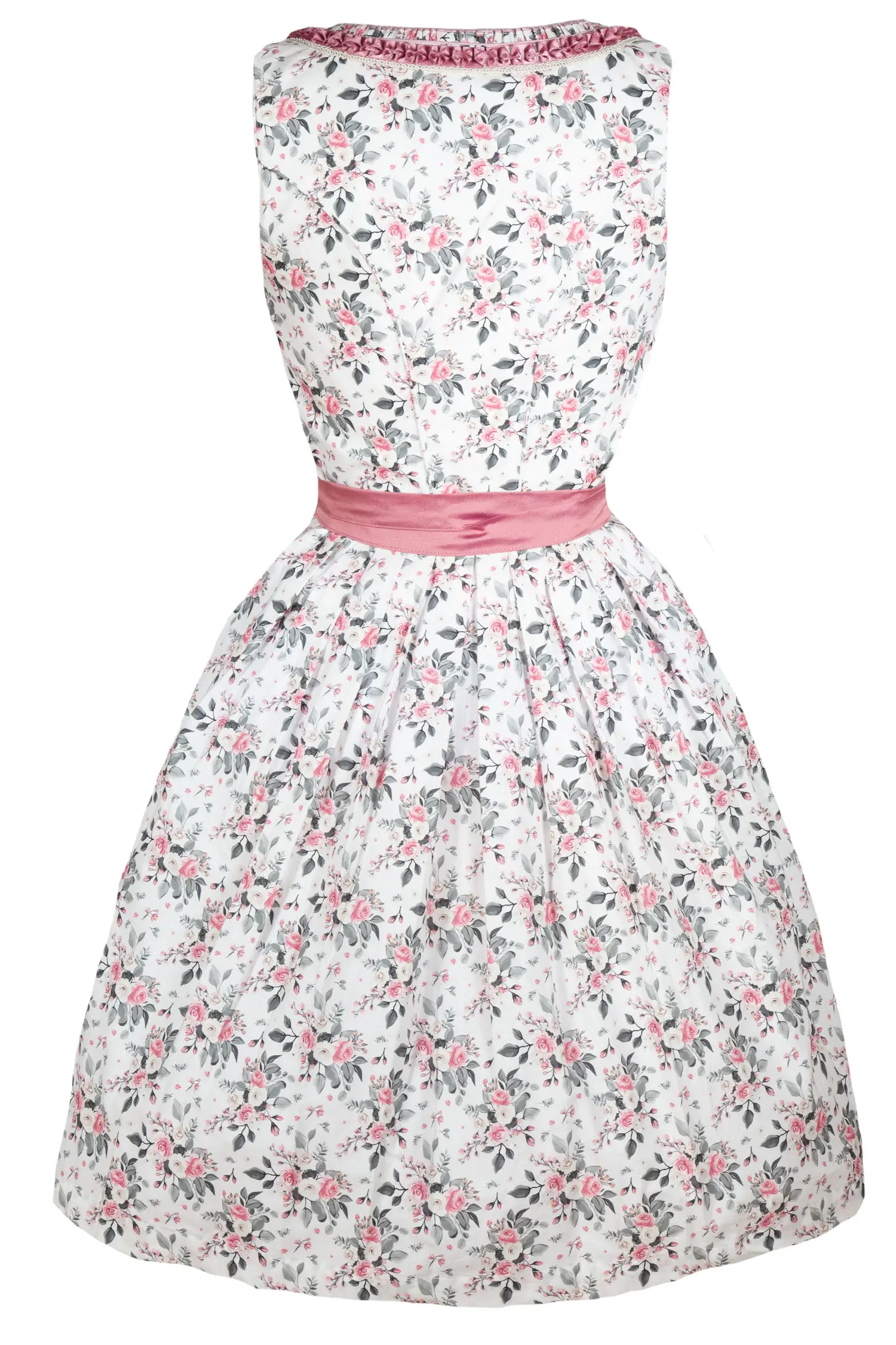 Romantisches Blumendirndl von Gamsbock mit Rosen - Rückansicht