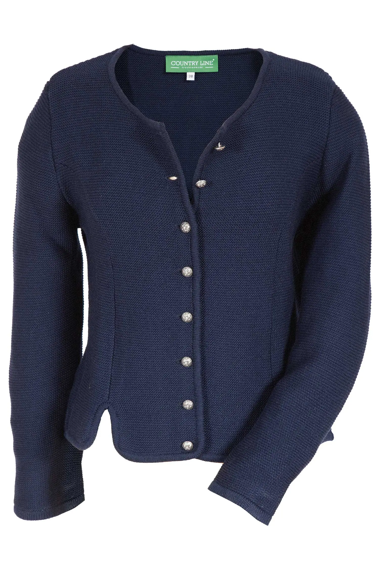 Trachtenstrickjacke von Country Line in Dunkelblau Damen Trachten Strickjacke in dunkelblau