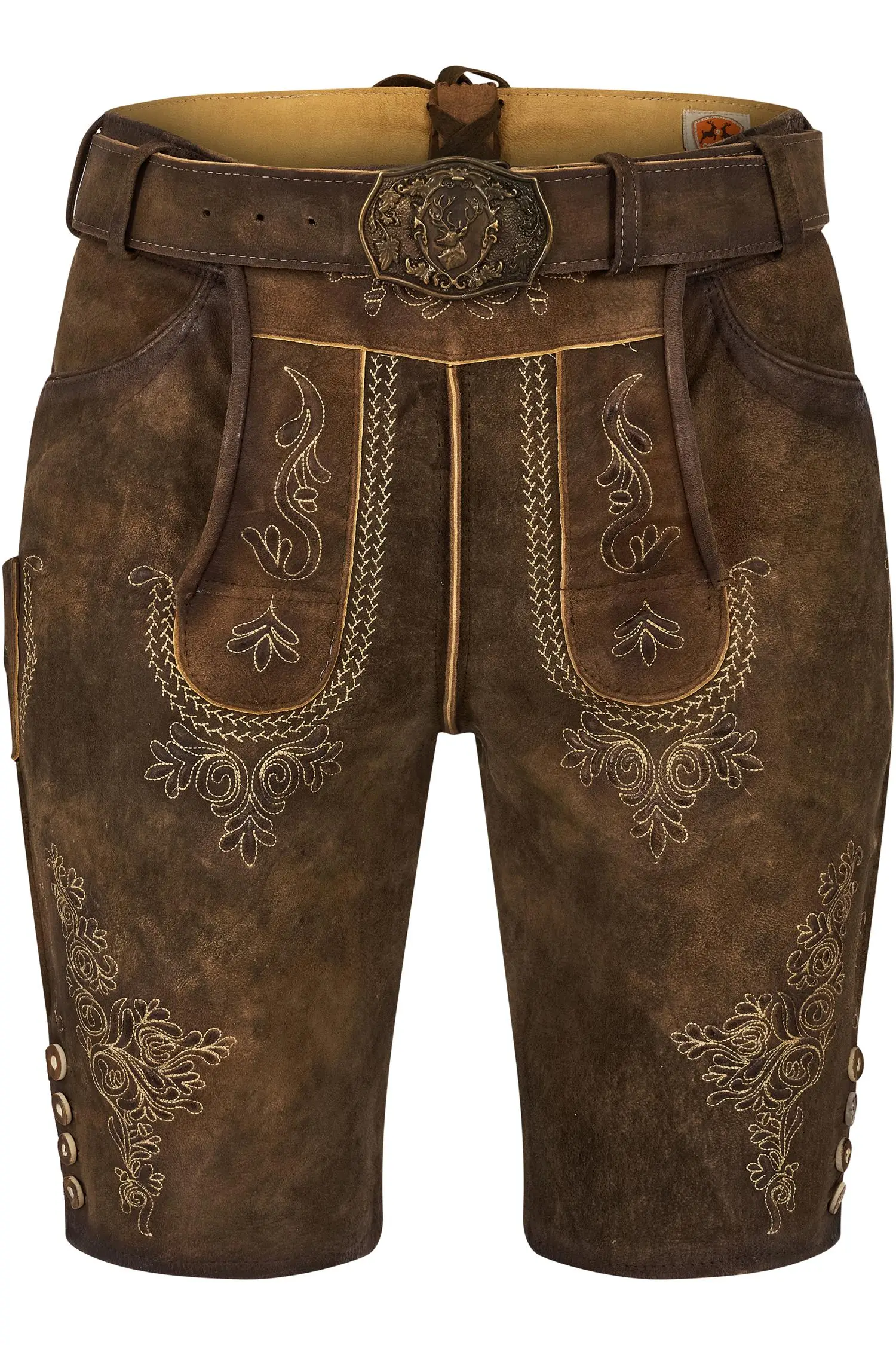 Lederhose Ermann von Maddox in Braun Ermann von Maddox