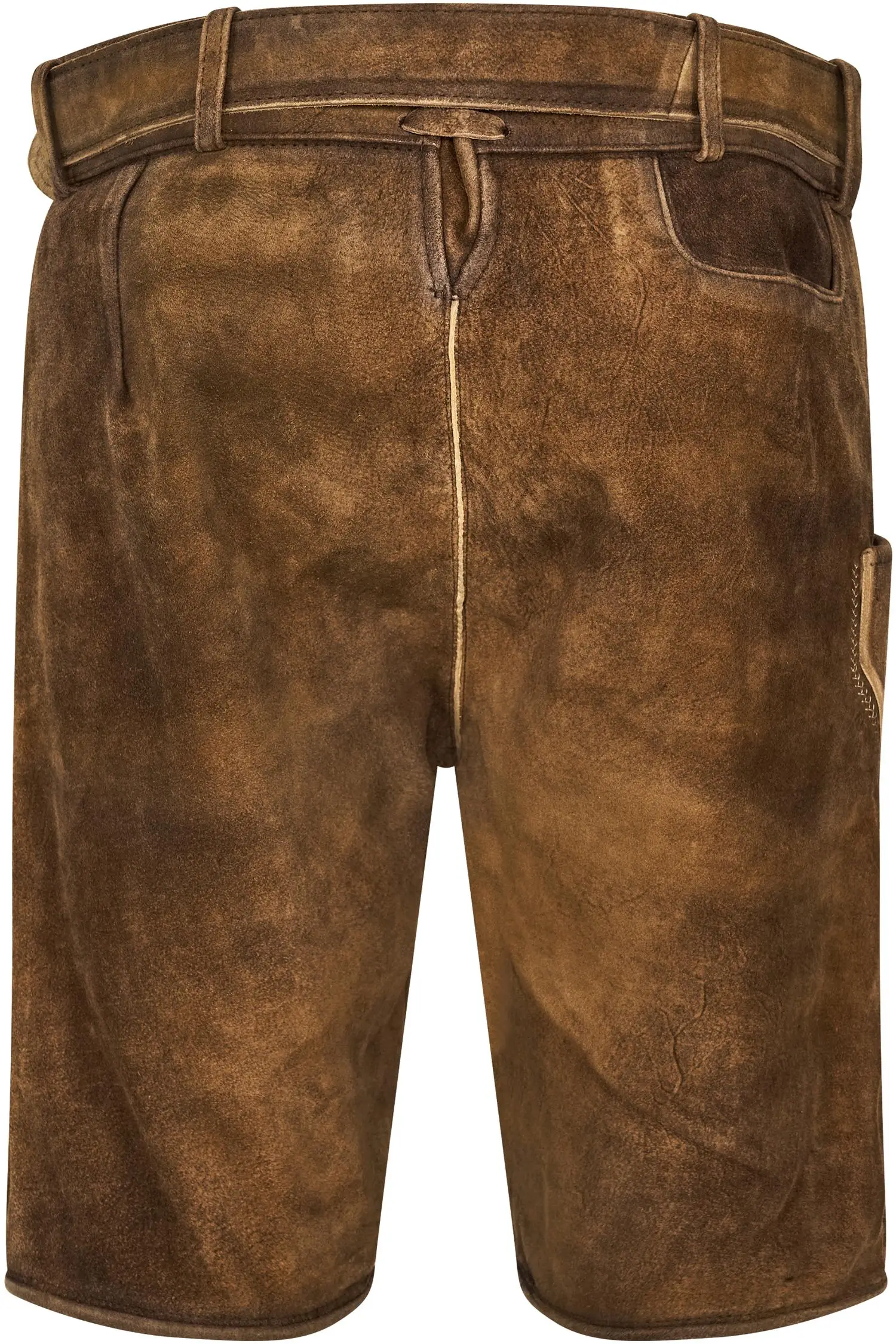 Braune Kiefer Lederhose von Gamsbock