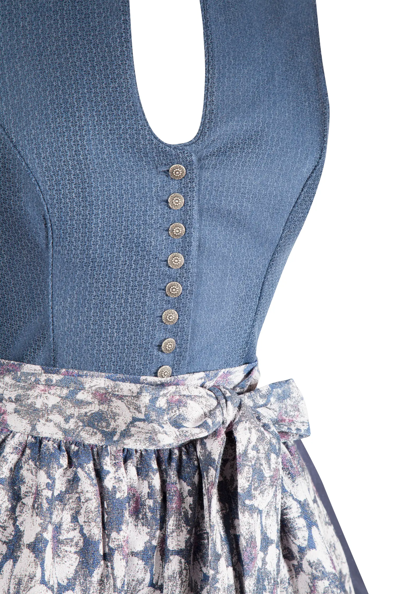 Dirndl Elke von Wenger in dunkelblau - Detail Mieder