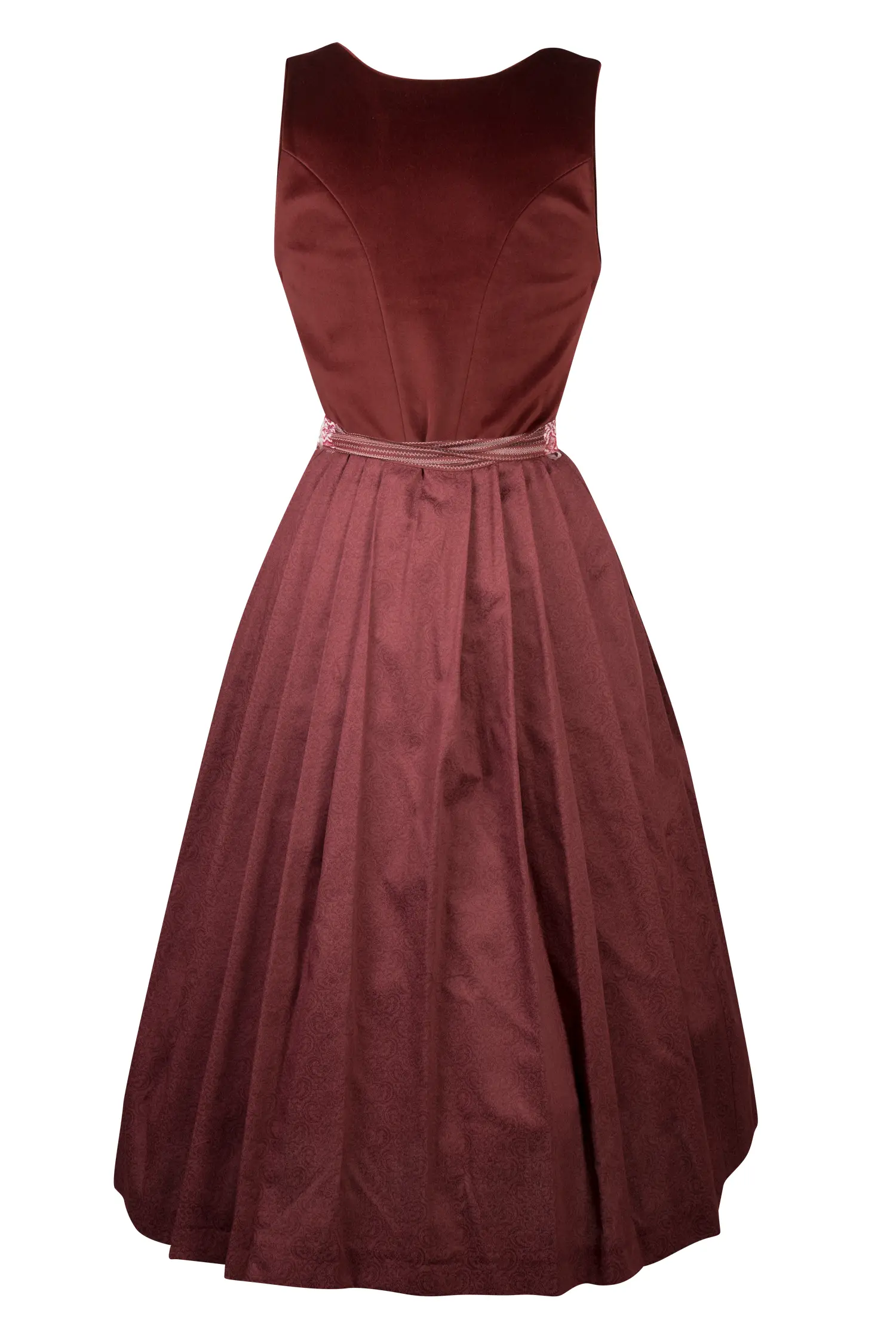 Dirndl Judith in Bordeaux Rückansicht