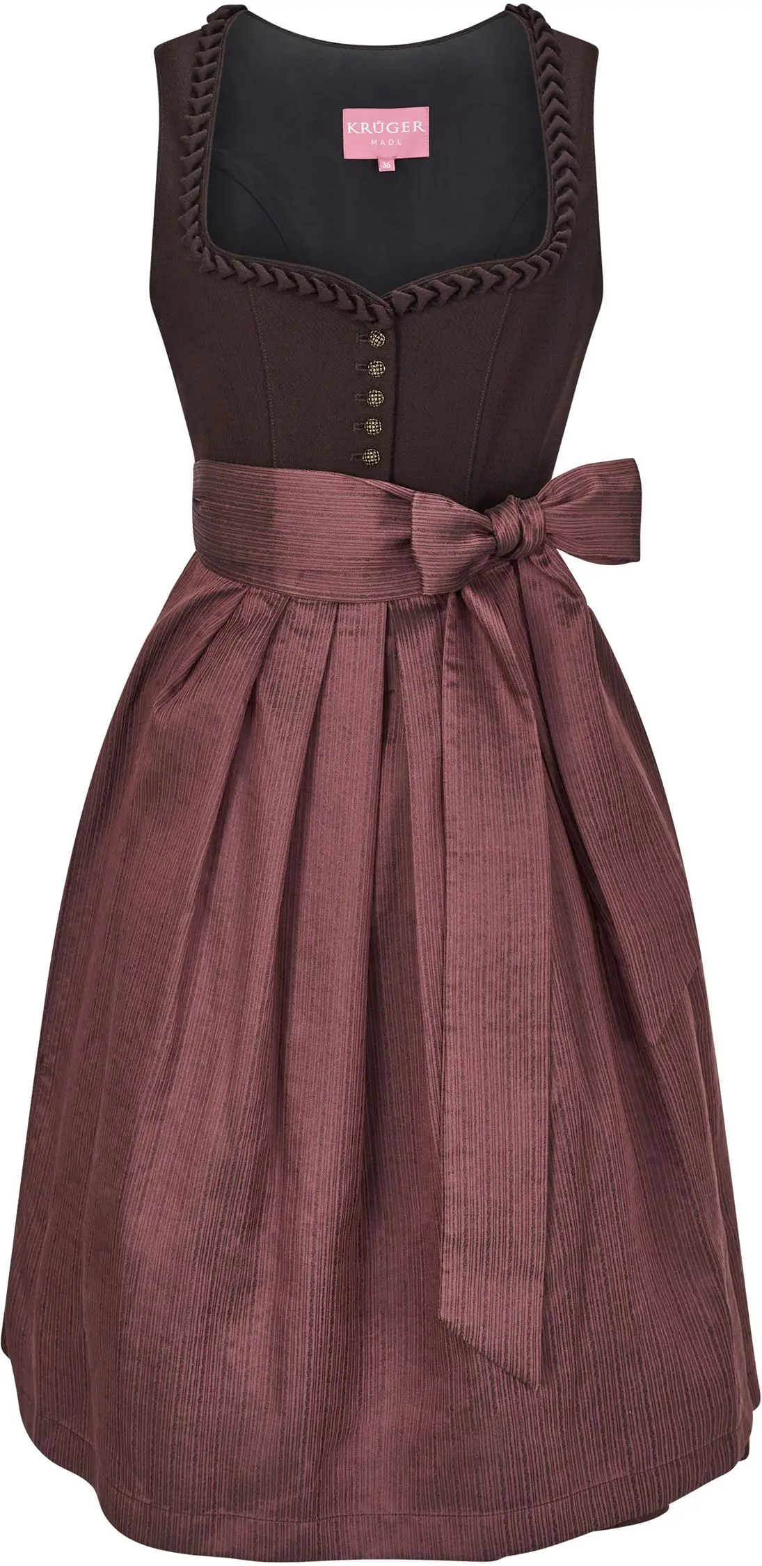 Dirndl von Krüger in Bordeauxtönen